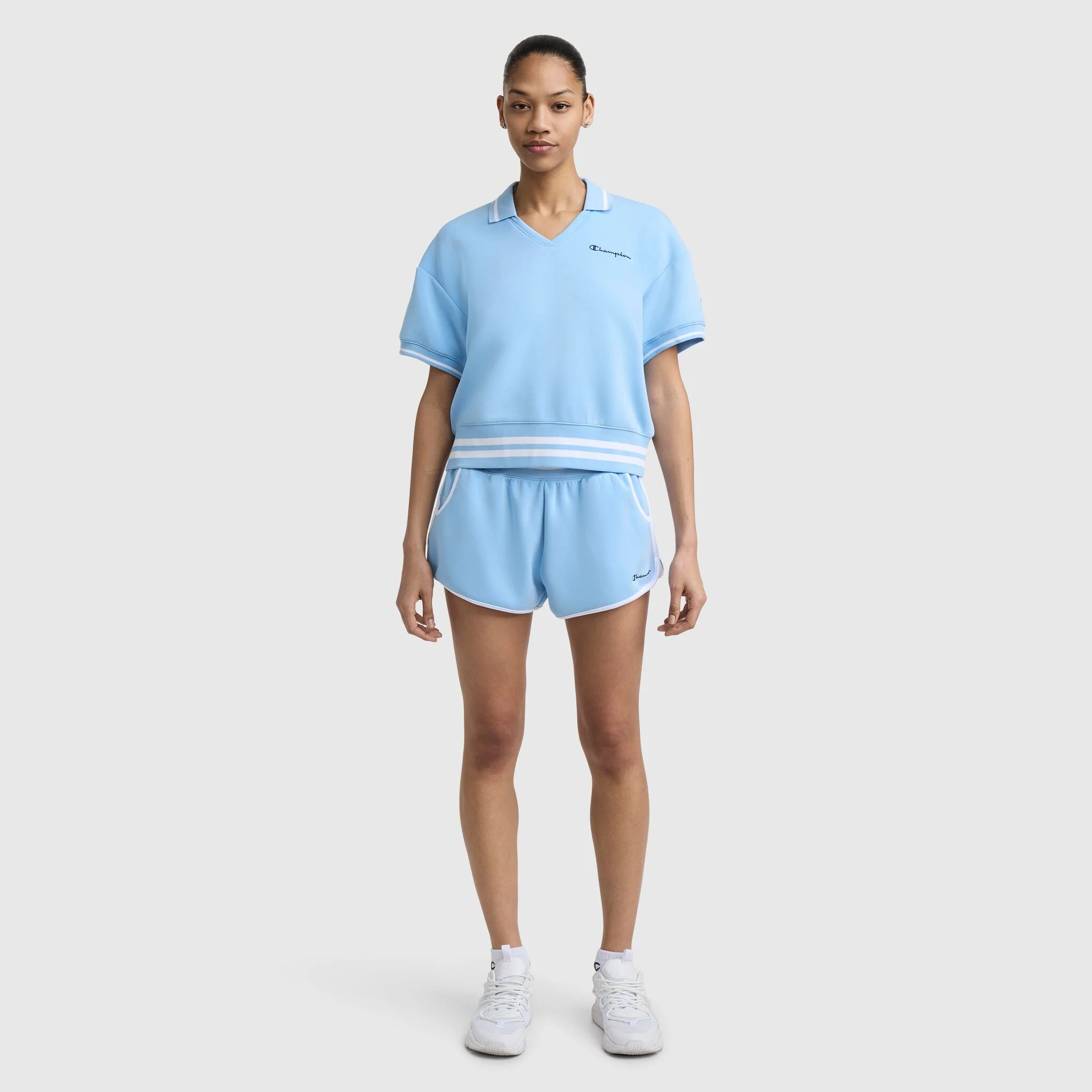3" Tennis Court Short, Embroidered Script Logo - Image 5