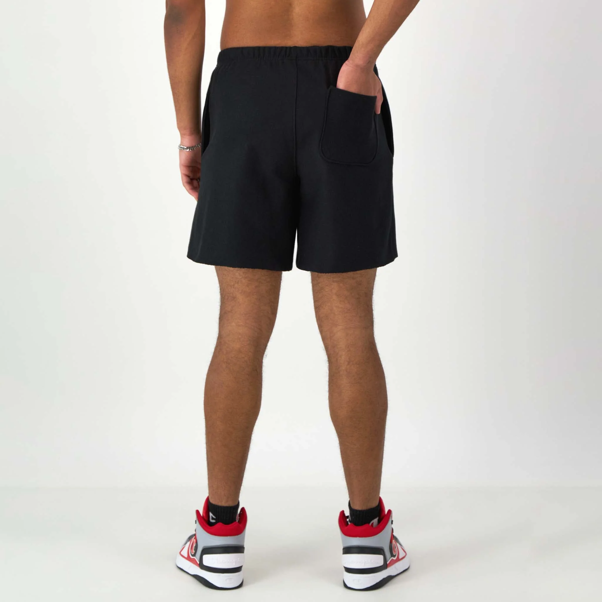 7" Reverse Weave Cut-Off Shorts, C Logo - Image 3