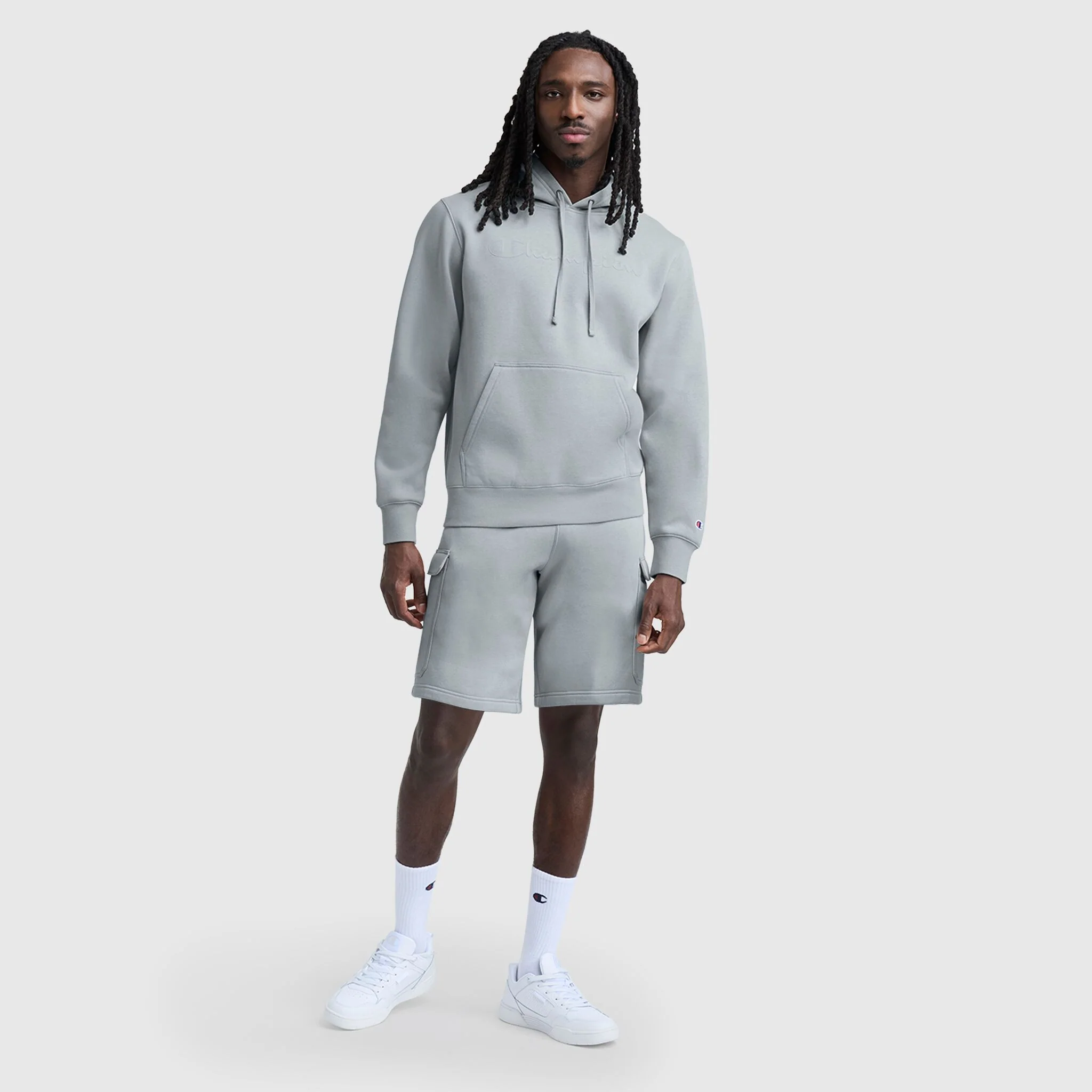 8" Fleece Cargo Short, C Logo - Image 5