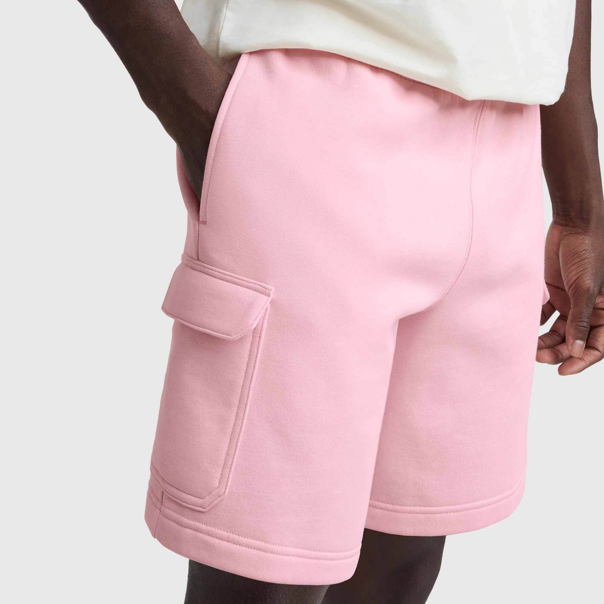 8" Fleece Cargo Short, C Logo - Image 4