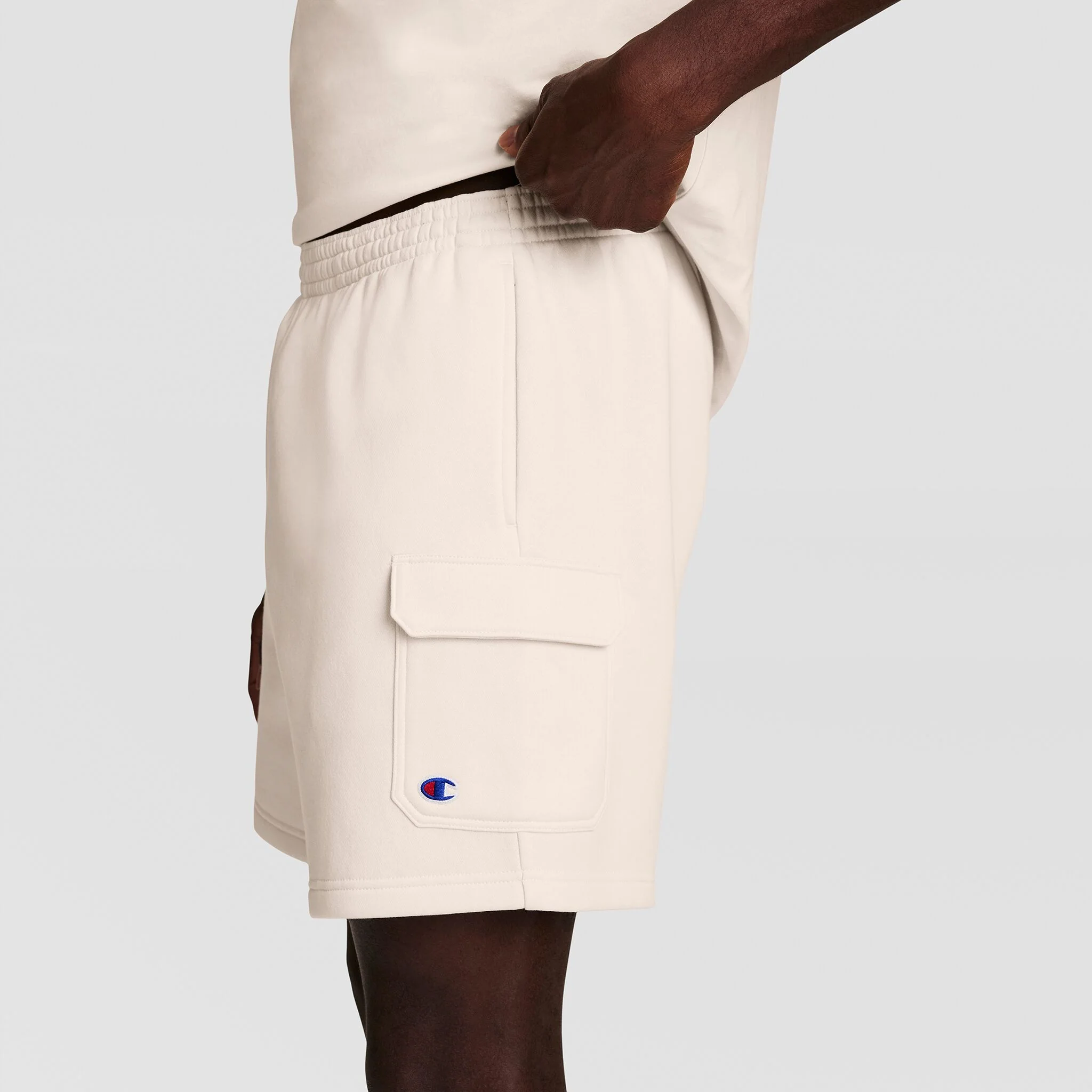 8" Fleece Cargo Short, C Logo - Image 3