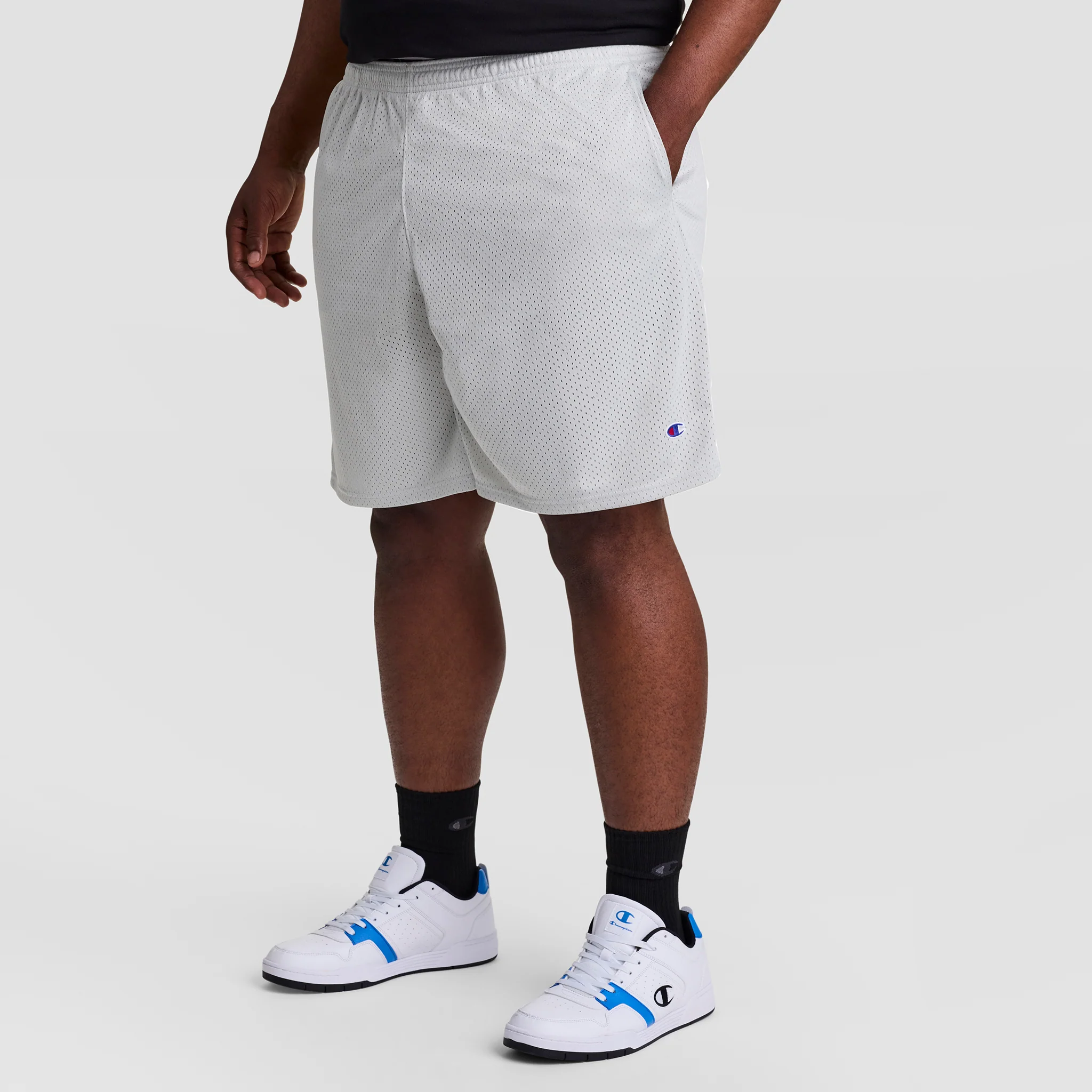 9" Classic Mesh Shorts, C Logo - Big & Tall - Image 2