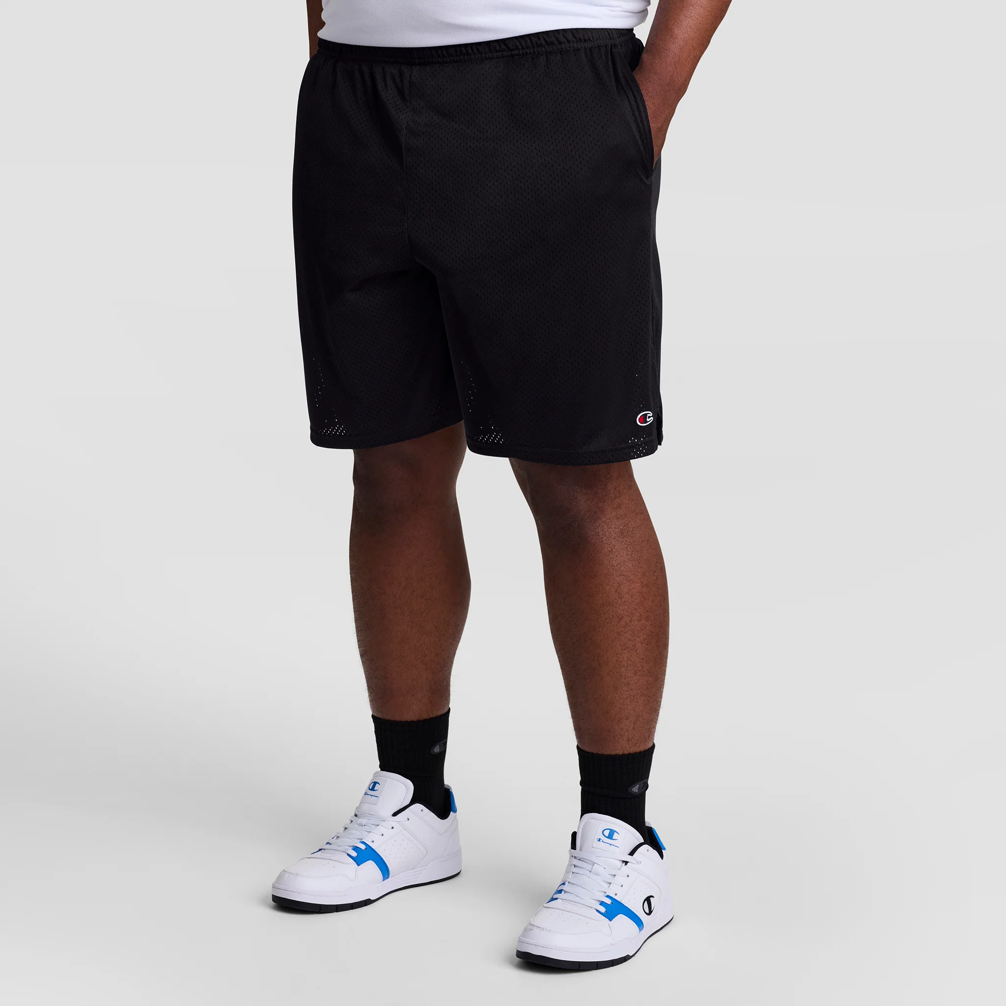 9" Classic Mesh Shorts, C Logo - Big & Tall - Image 2