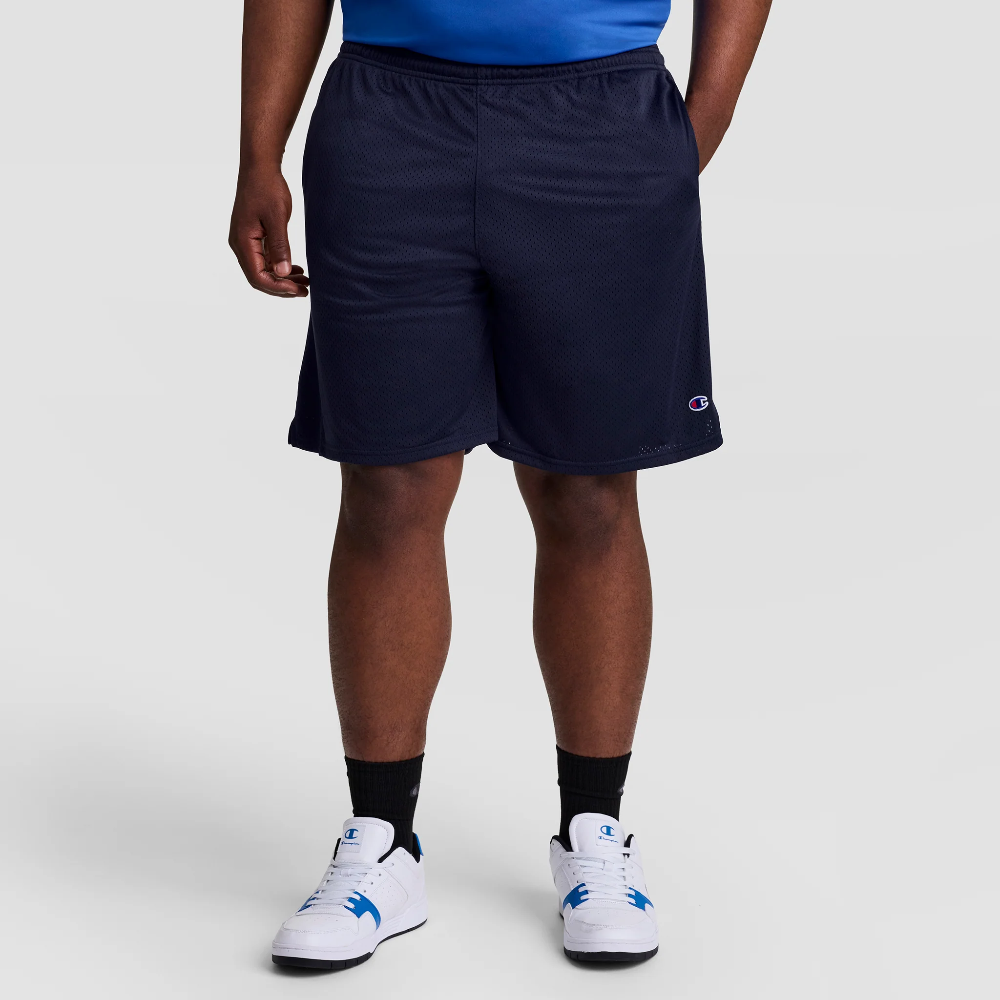 9" Classic Mesh Shorts, C Logo - Big & Tall - Image 2