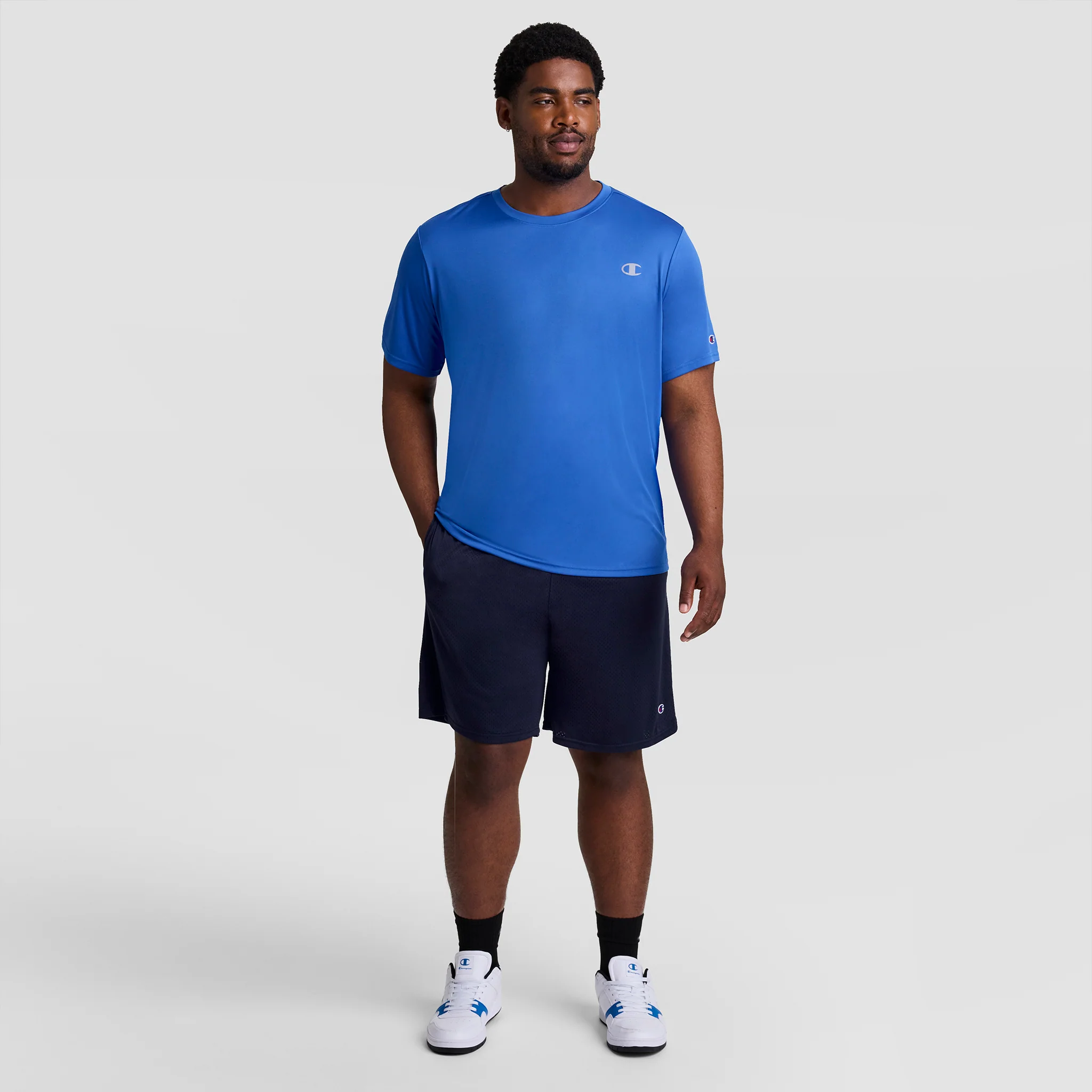 9" Classic Mesh Shorts, C Logo - Big & Tall - Image 5