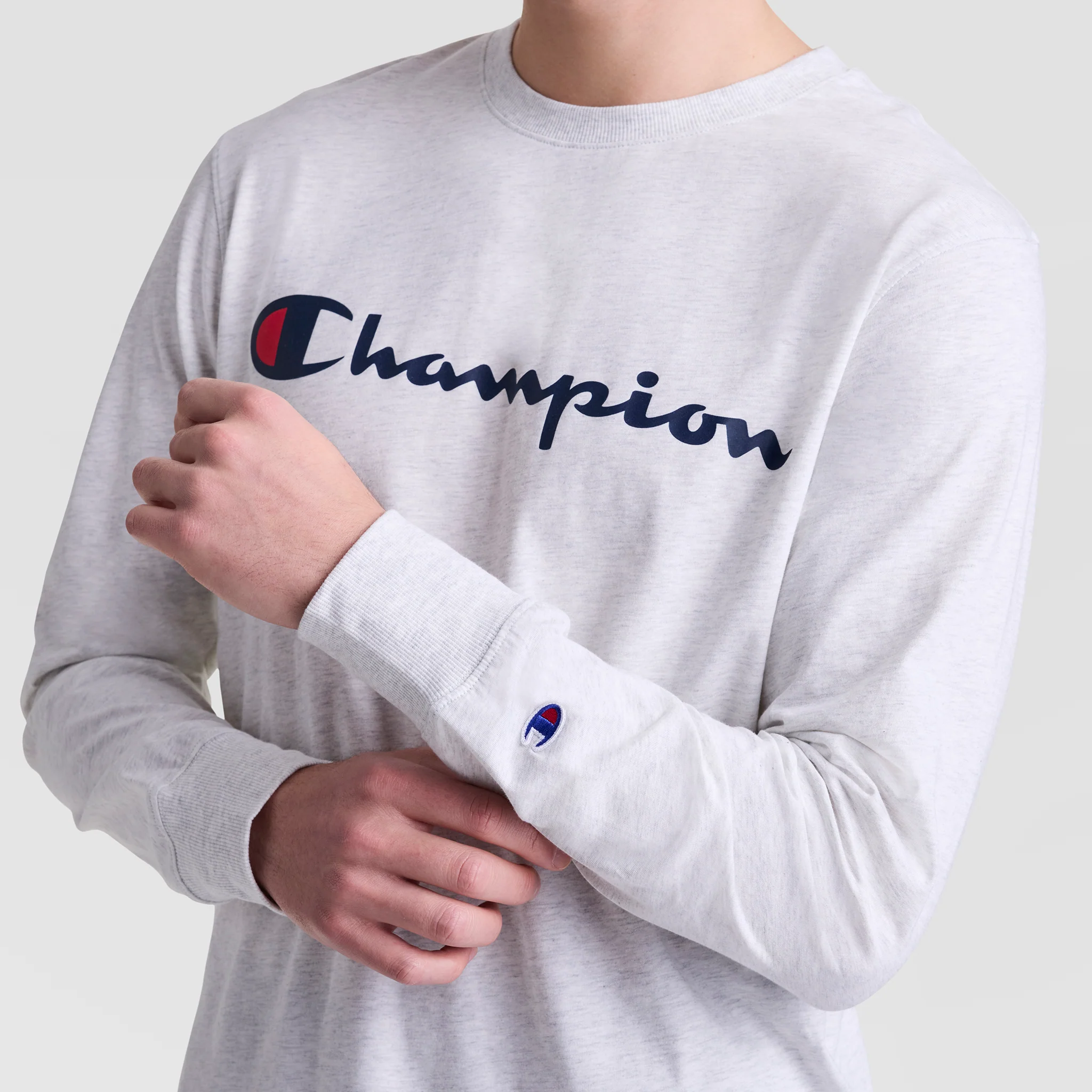 Classic Graphic Long-Sleeve T-Shirt, Script Logo - Image 3