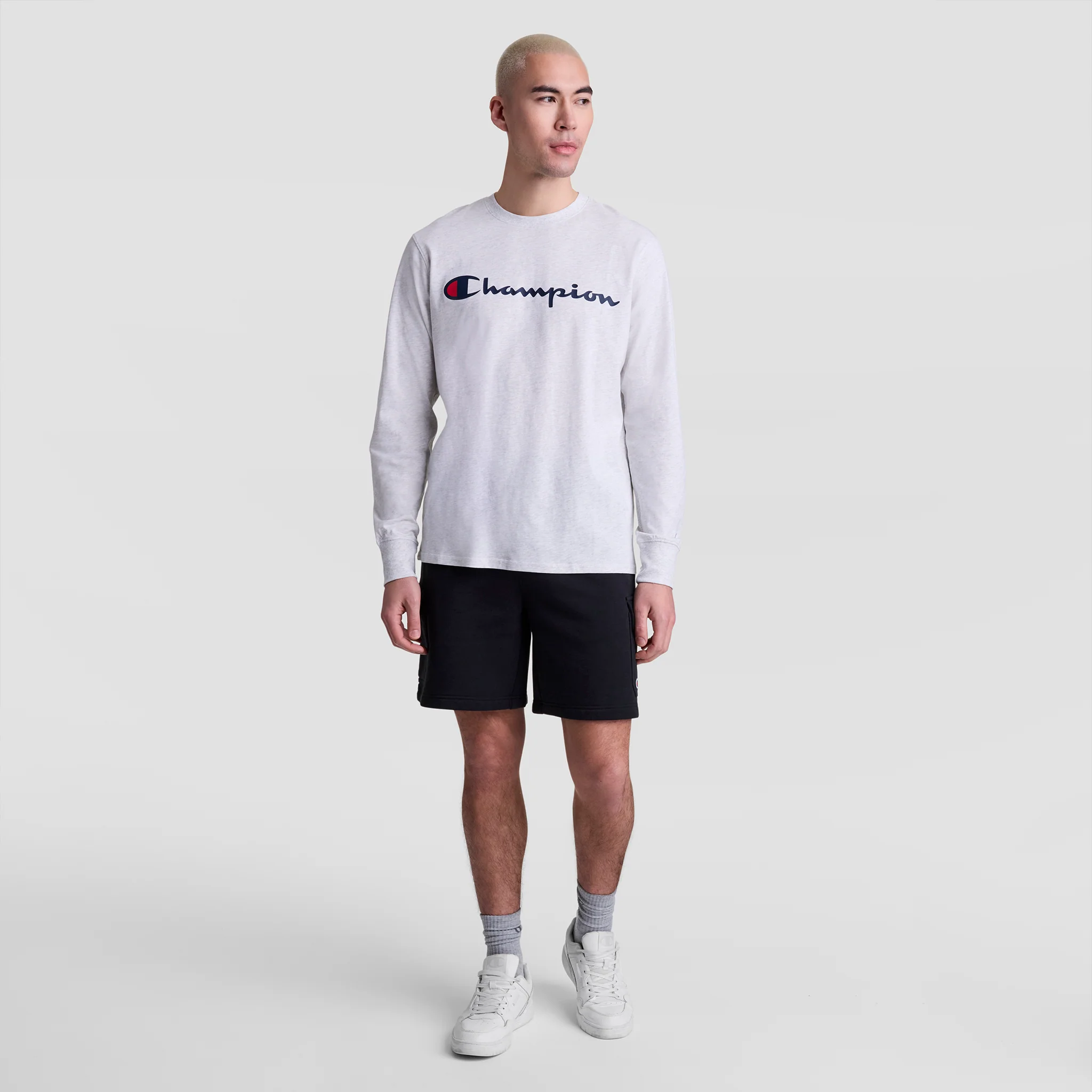 Classic Graphic Long-Sleeve T-Shirt, Script Logo - Image 5
