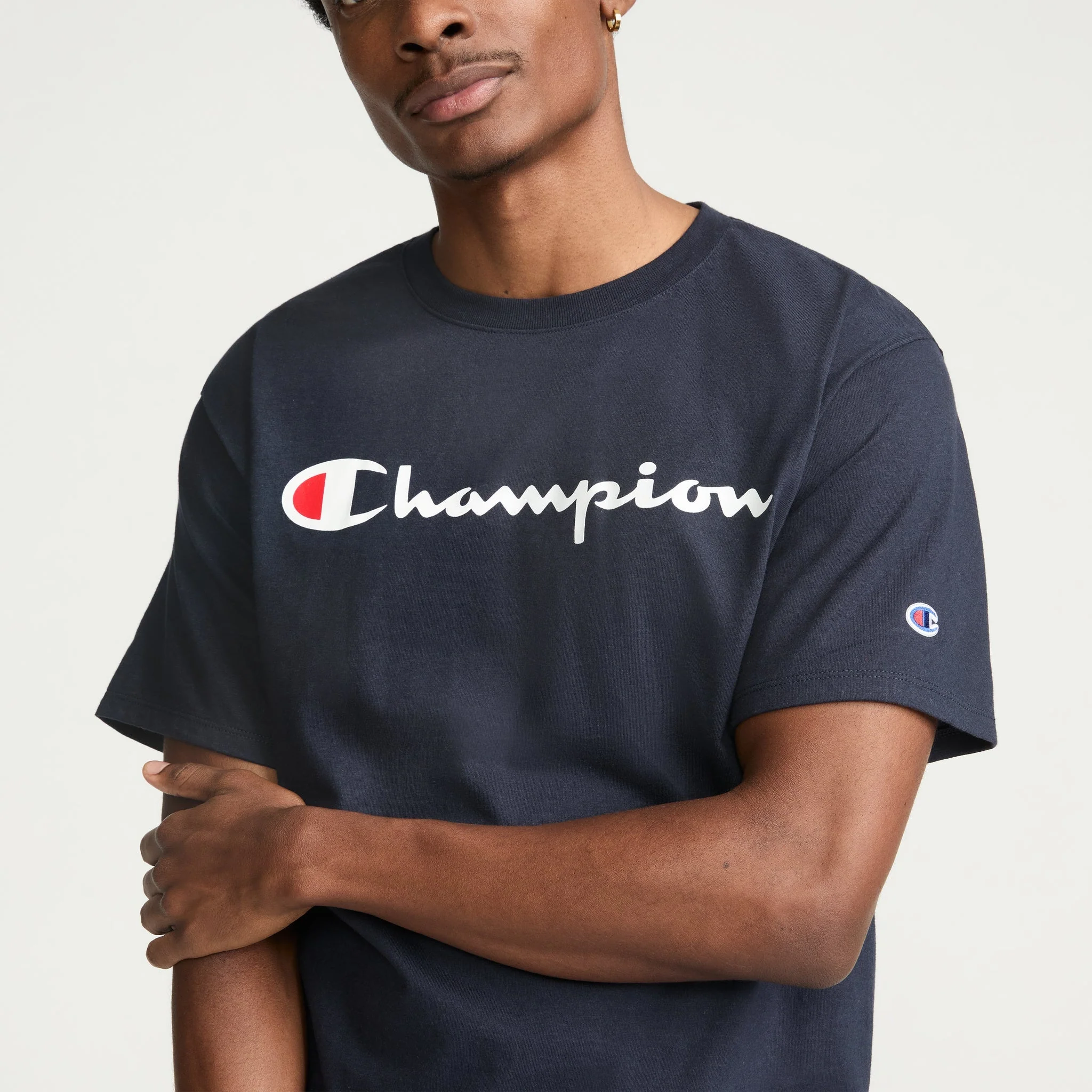 Classic Graphic T-Shirt, Script Logo - Image 3