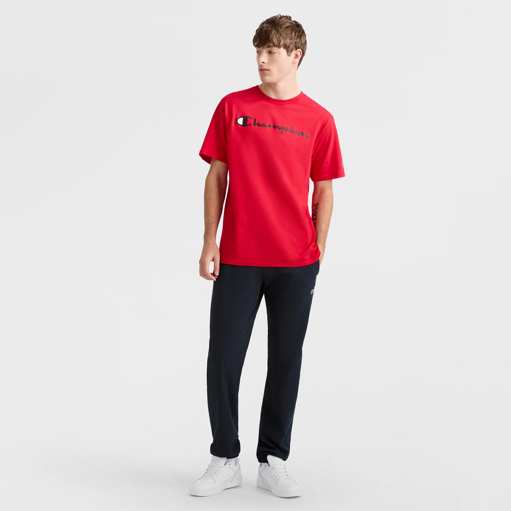 Classic Graphic T-Shirt, Script Logo - Image 3