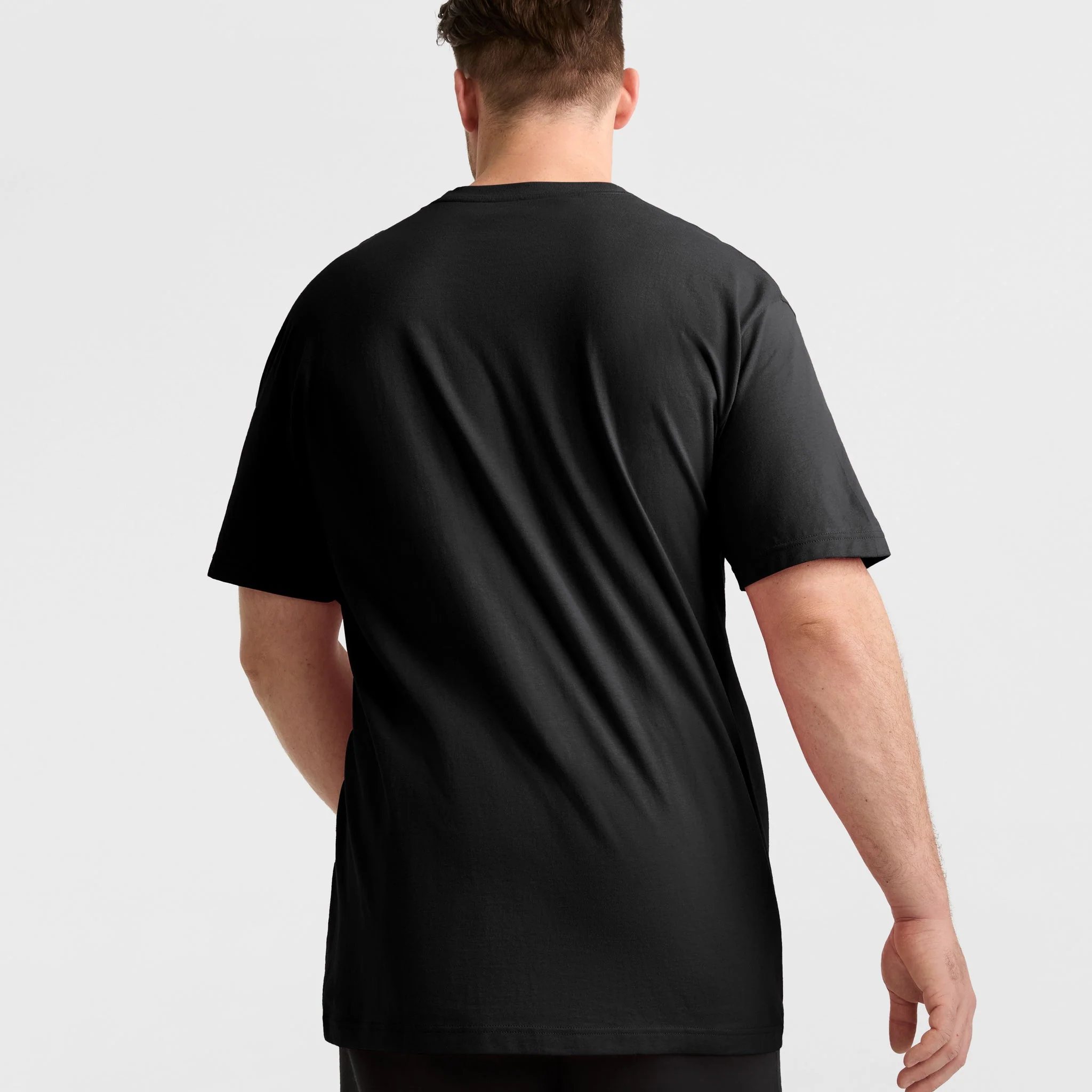 Classic Graphic T-Shirt, Tonal Script Logo - Big & Tall - Image 2