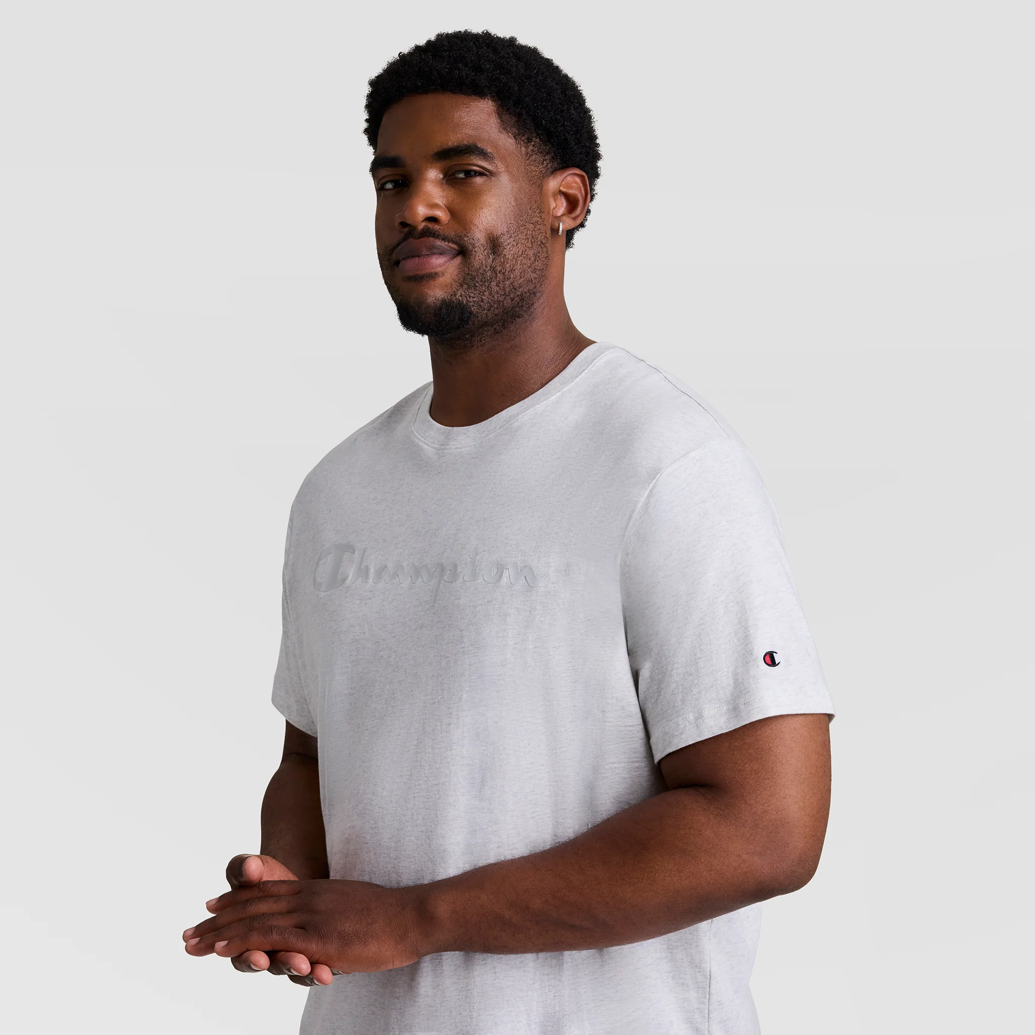 Classic Graphic T-Shirt, Tonal Script Logo - Big & Tall - Image 3