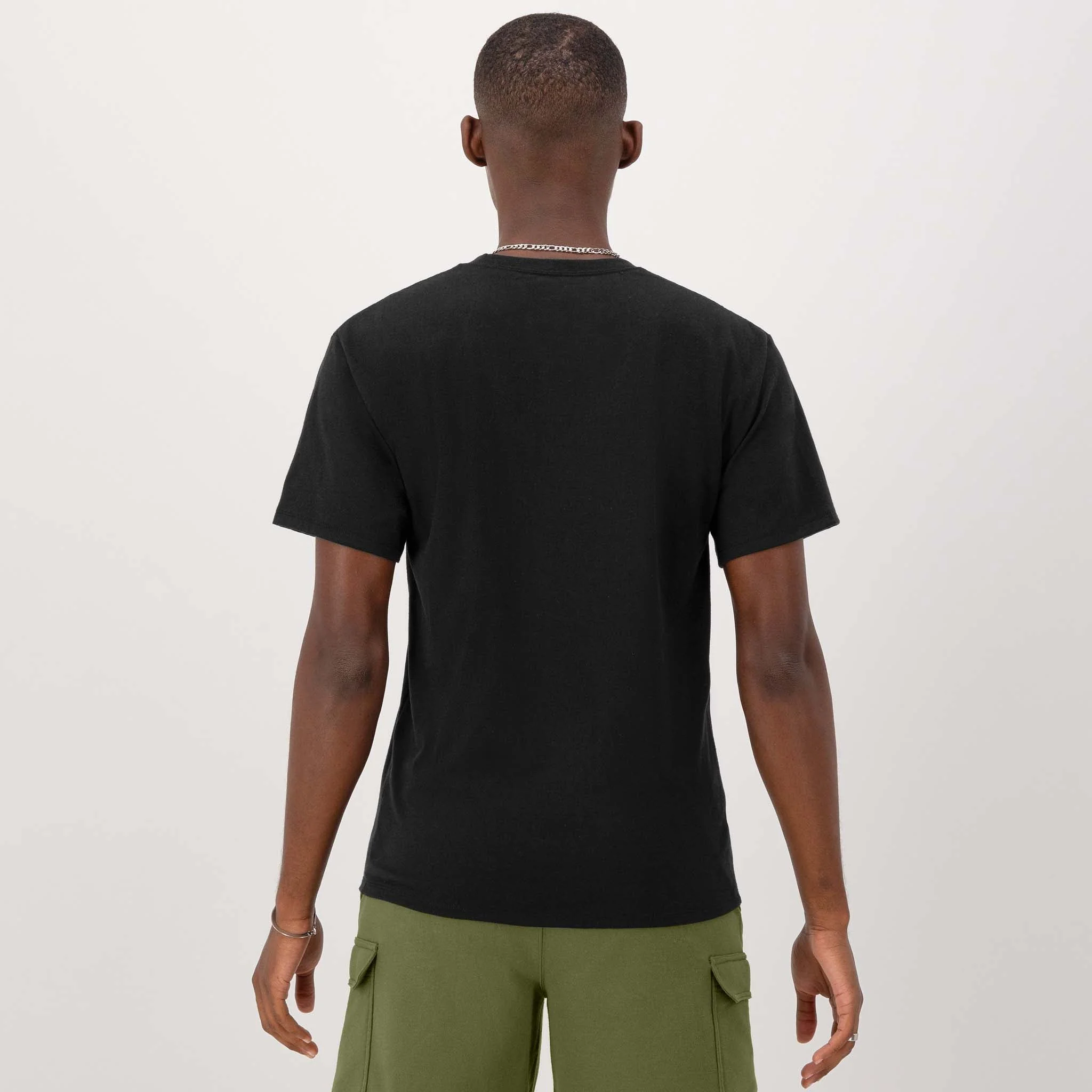 Classic Graphic T-Shirt, Tonal Script Logo - Image 3