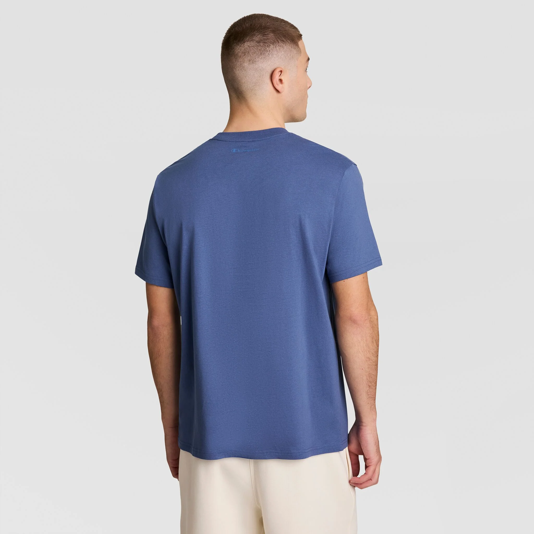 Classic Graphic T-Shirt, Tonal Script Logo - Image 2