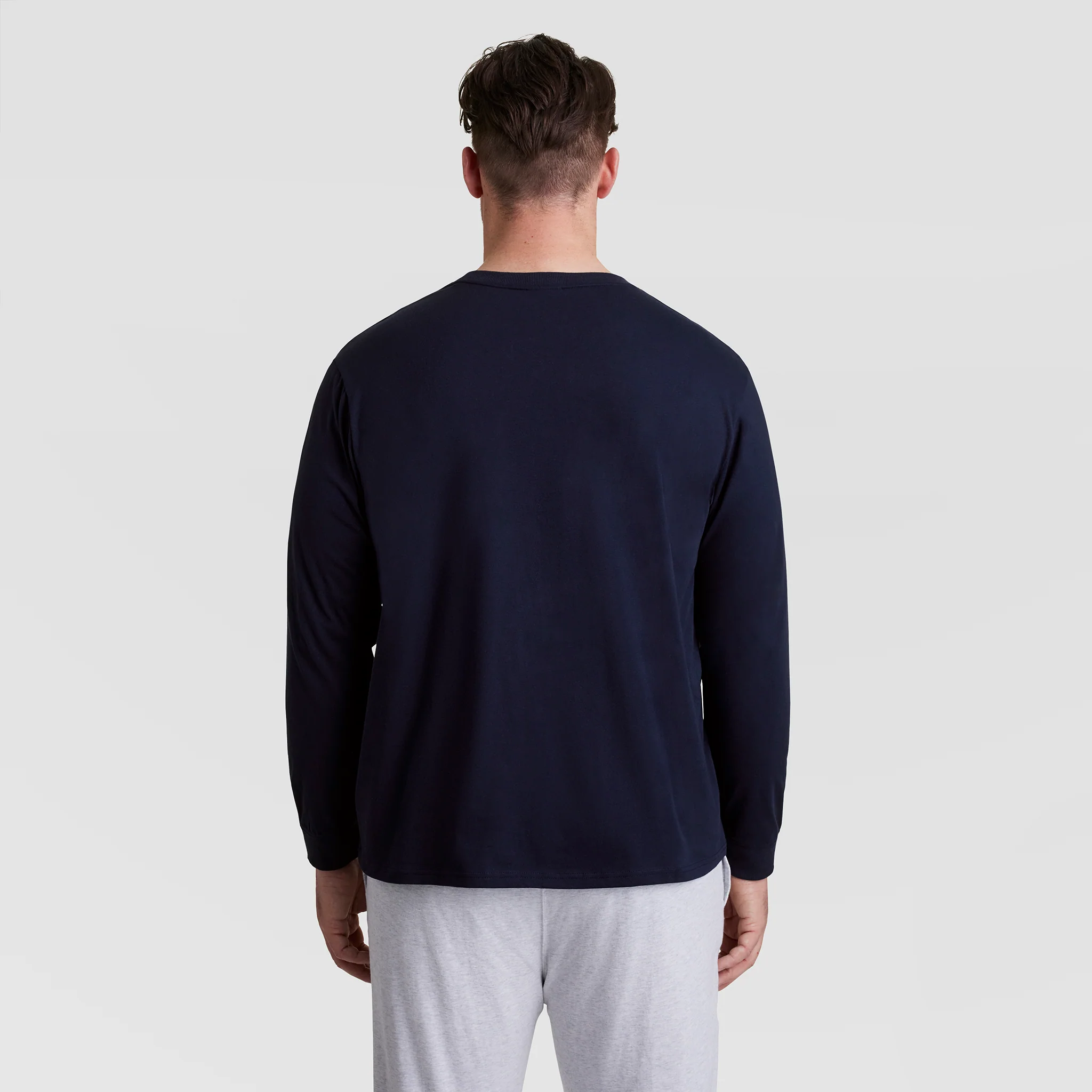 Classic Long Sleeve T-Shirt, Embroidered C Logo - Big & Tall - Image 2