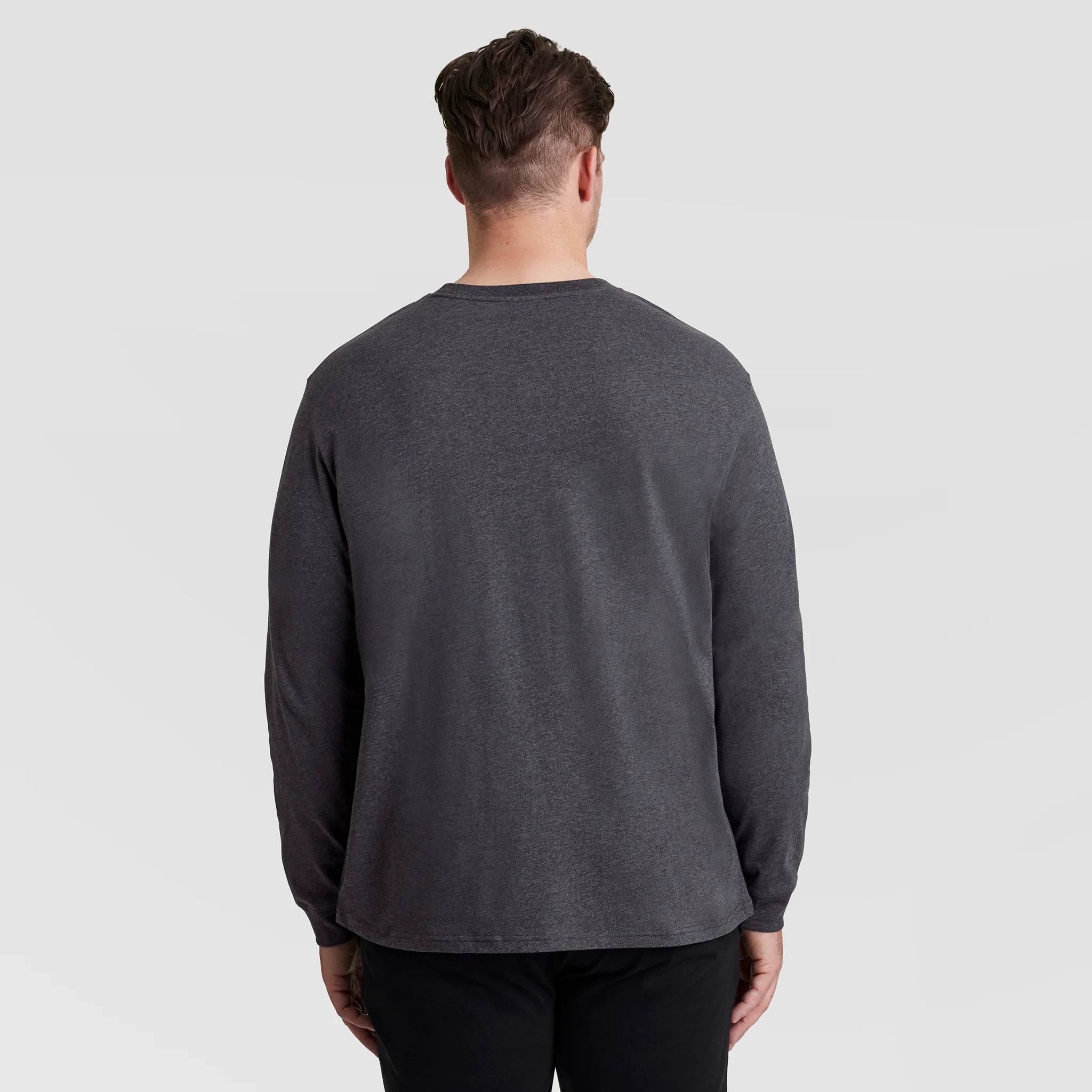 Classic Long Sleeve T-Shirt, Embroidered C Logo - Big & Tall - Image 2