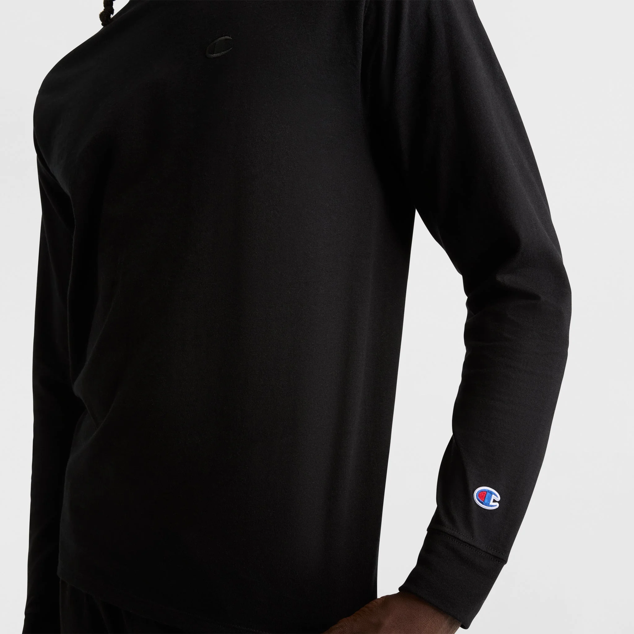 Classic Long Sleeve T-Shirt, Embroidered C Logo - Image 3