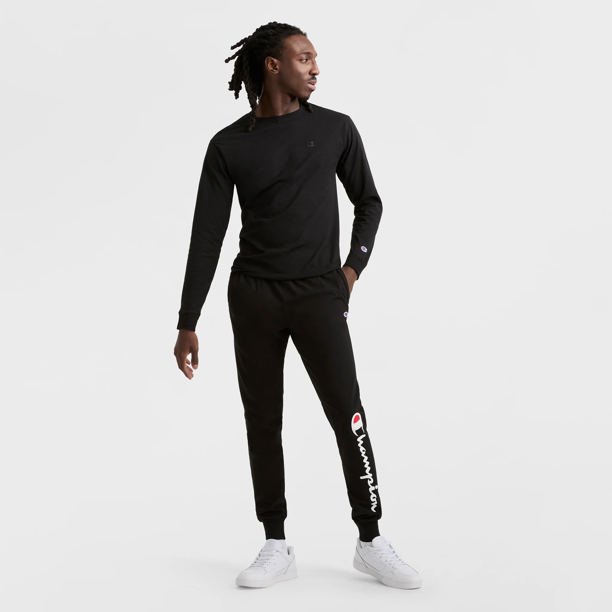 Classic Long Sleeve T-Shirt, Embroidered C Logo - Image 4