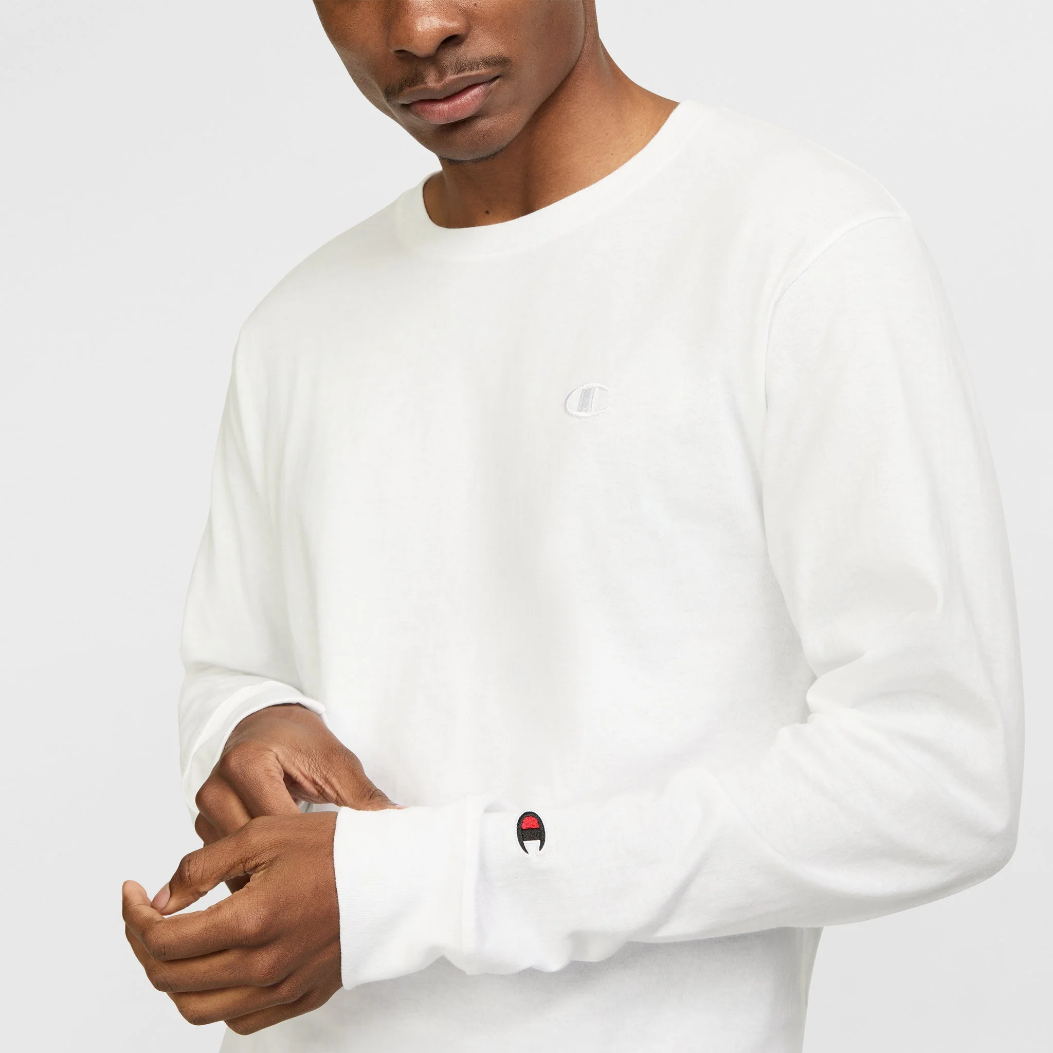 Classic Long Sleeve T-Shirt, Embroidered C Logo - Image 3