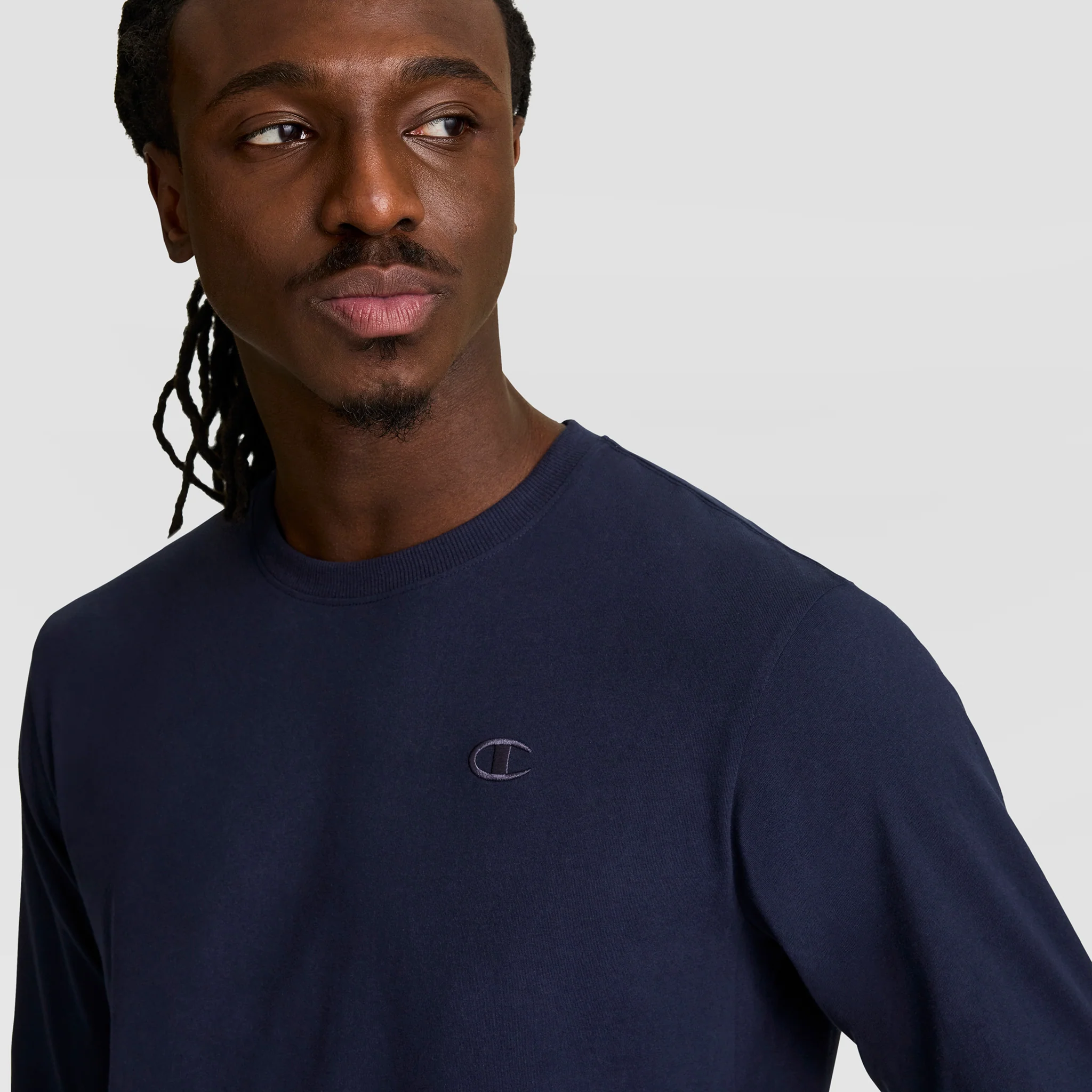 Classic Long Sleeve T-Shirt, Embroidered C Logo - Image 3