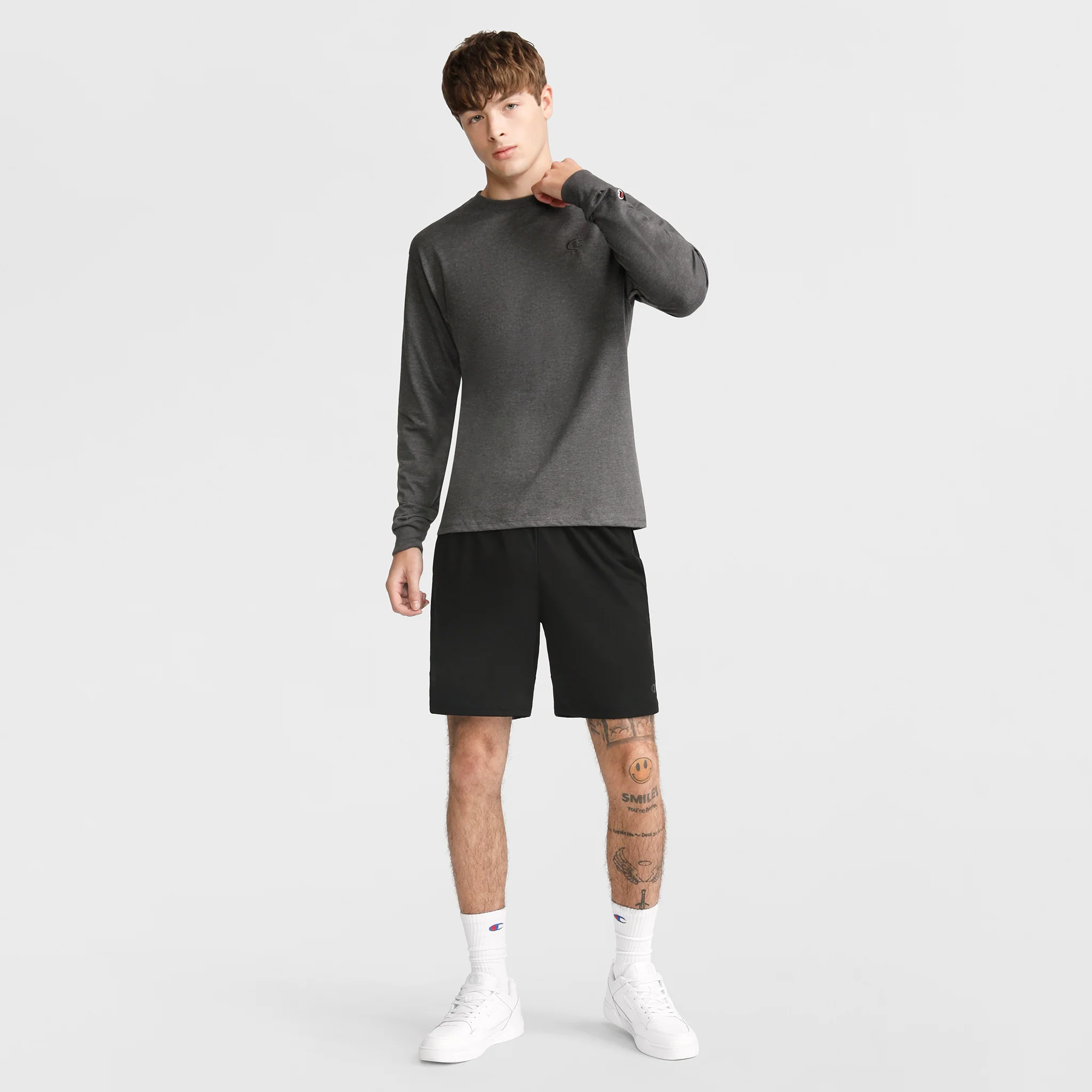 Classic Long Sleeve T-Shirt, Embroidered C Logo - Image 4