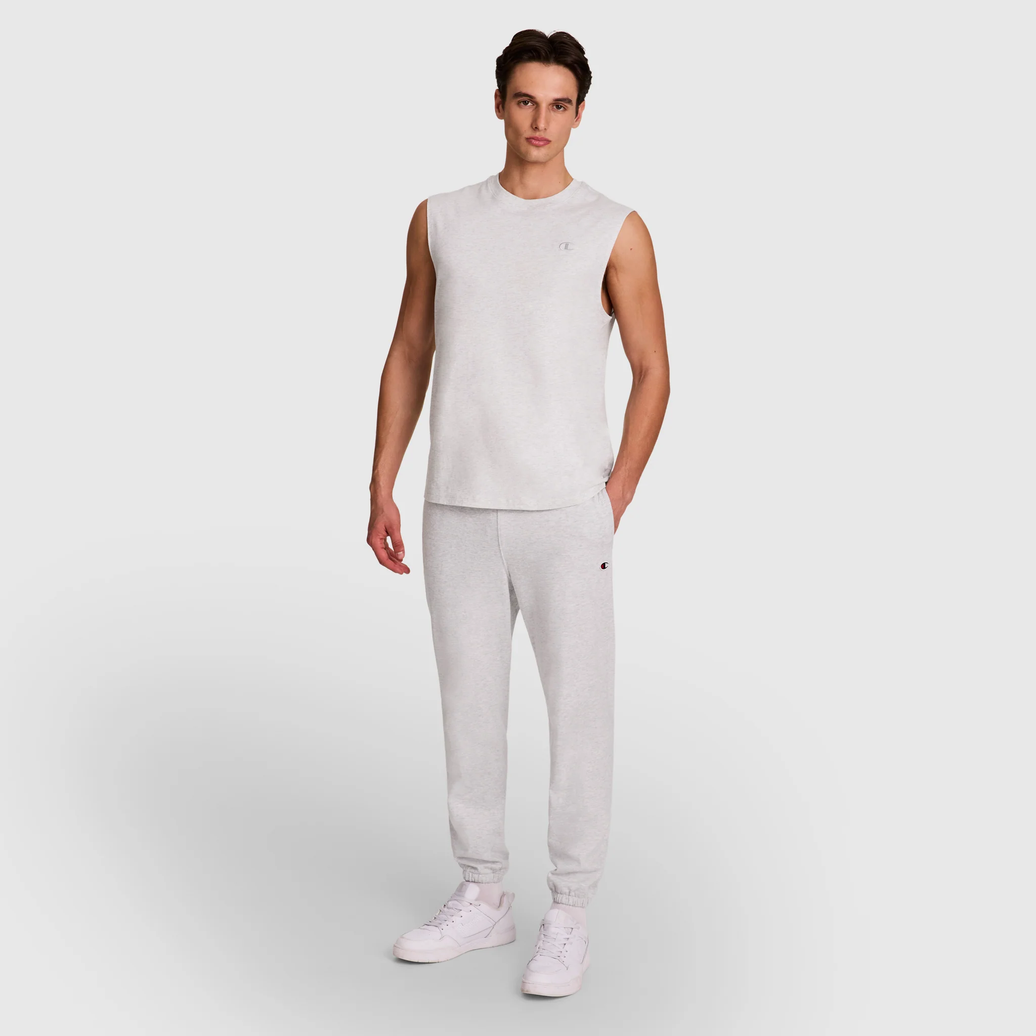 Lightweight Lounge Pants, Cinched Hem, C Logo - Image 5