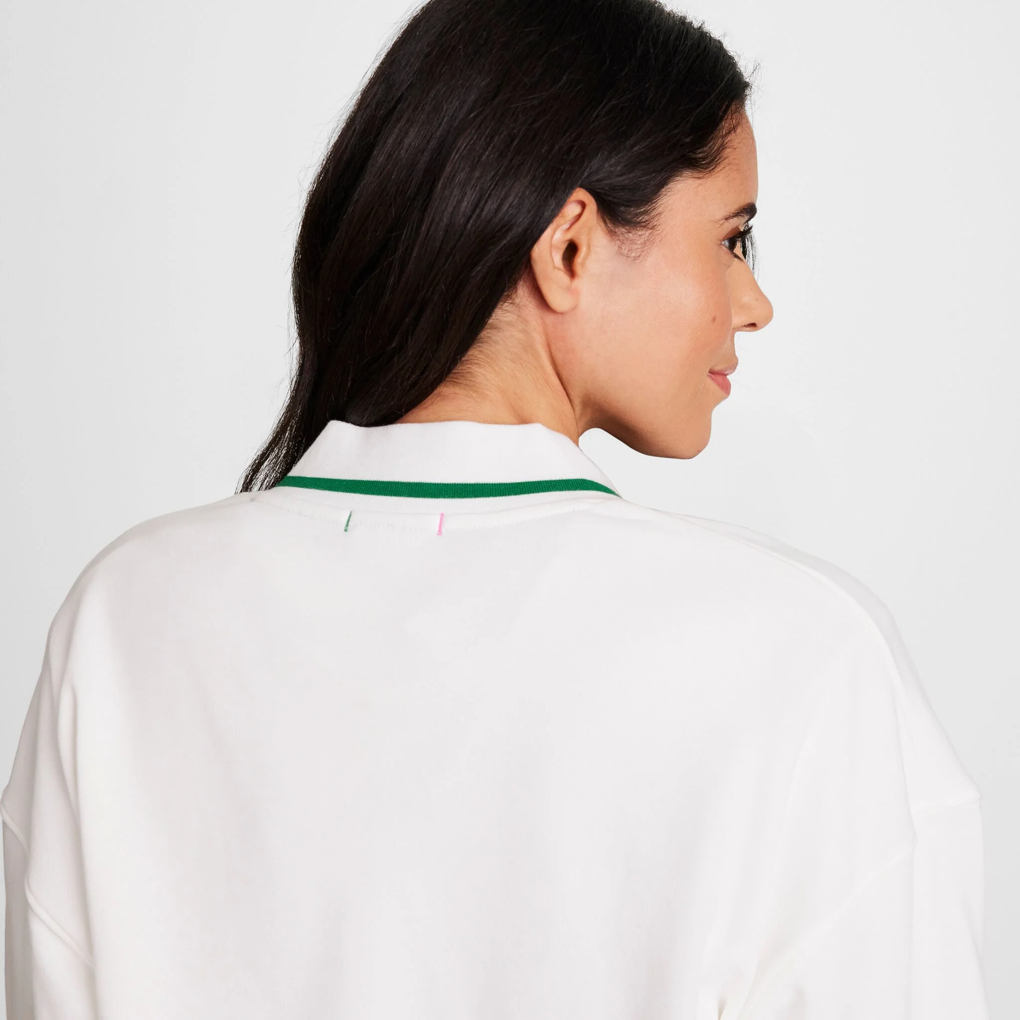 Country Club Cardigan, Embroidered Floral "C" Logo - Image 4