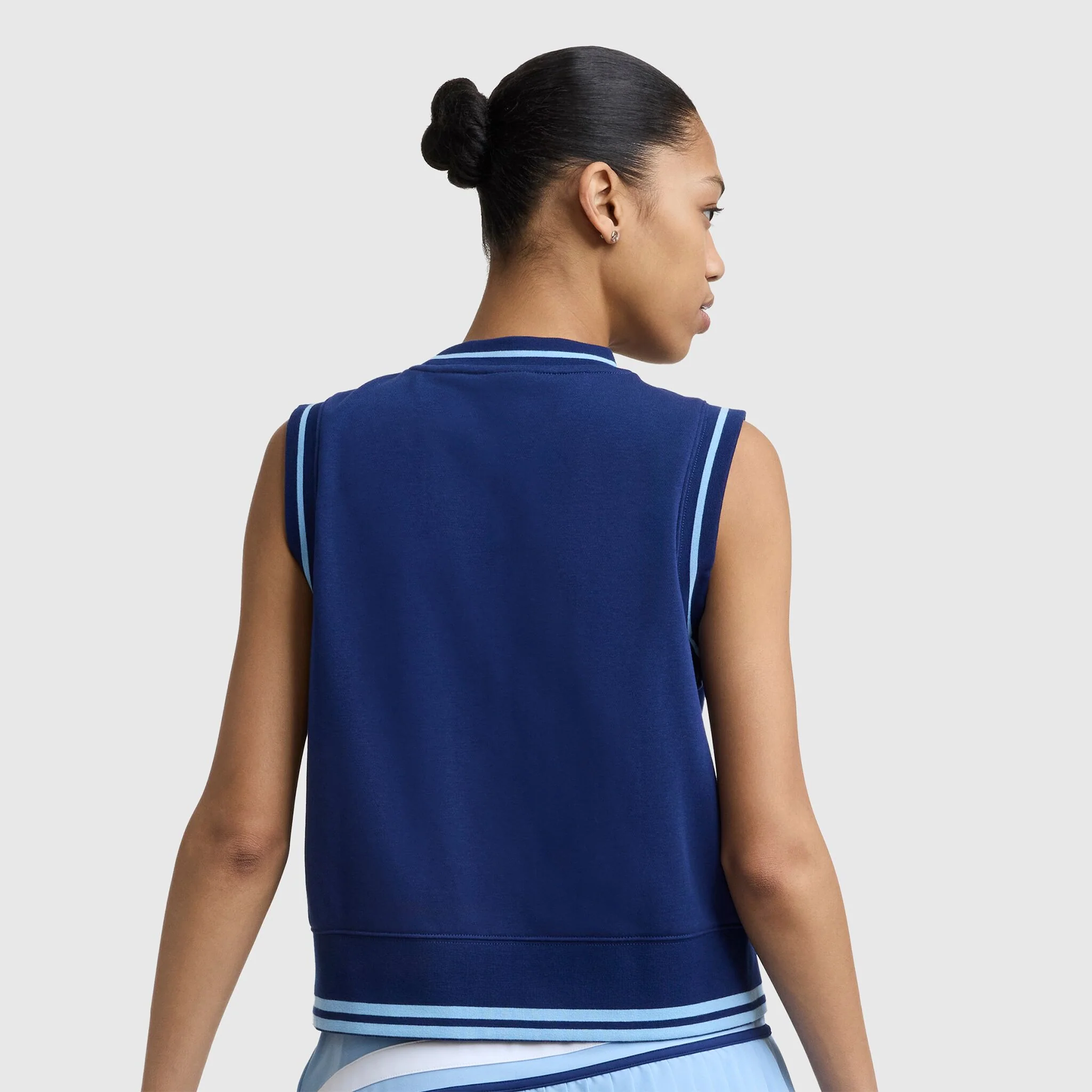 Country Club Sleeveless Top, Embroidered Script Logo - Image 2