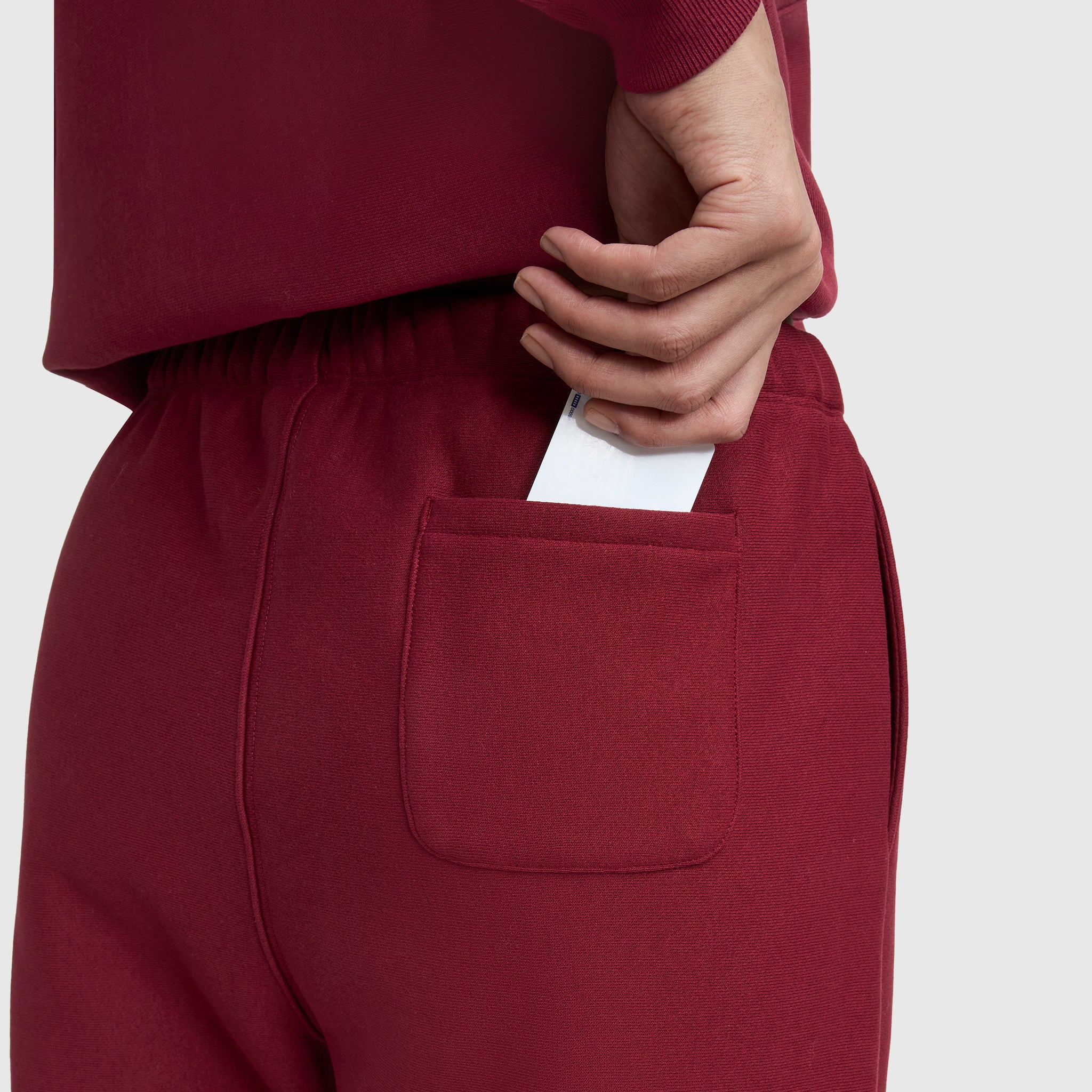Reverse Weave Cinched Bottom Sweatpants - Image 3