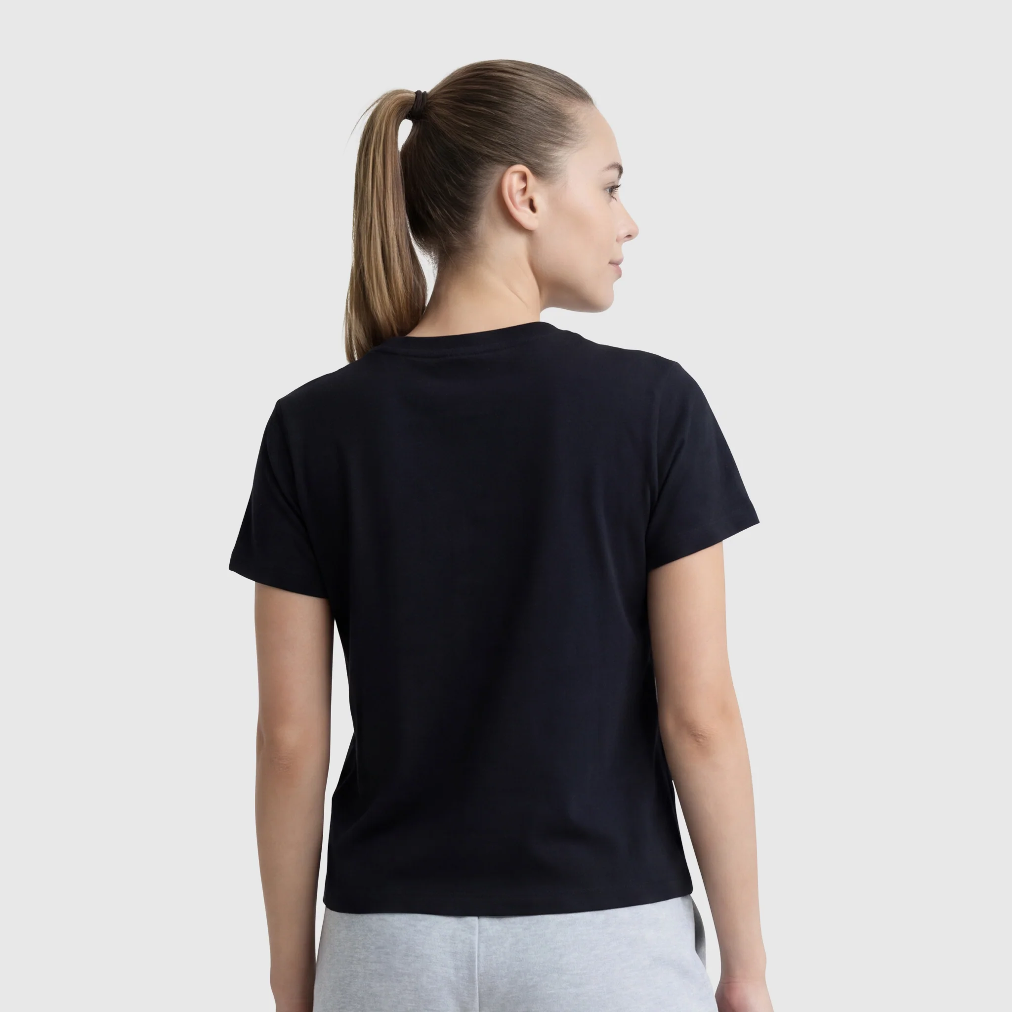 Floral Mesh "C" Graphic T-Shirt, C  Logo - Image 2