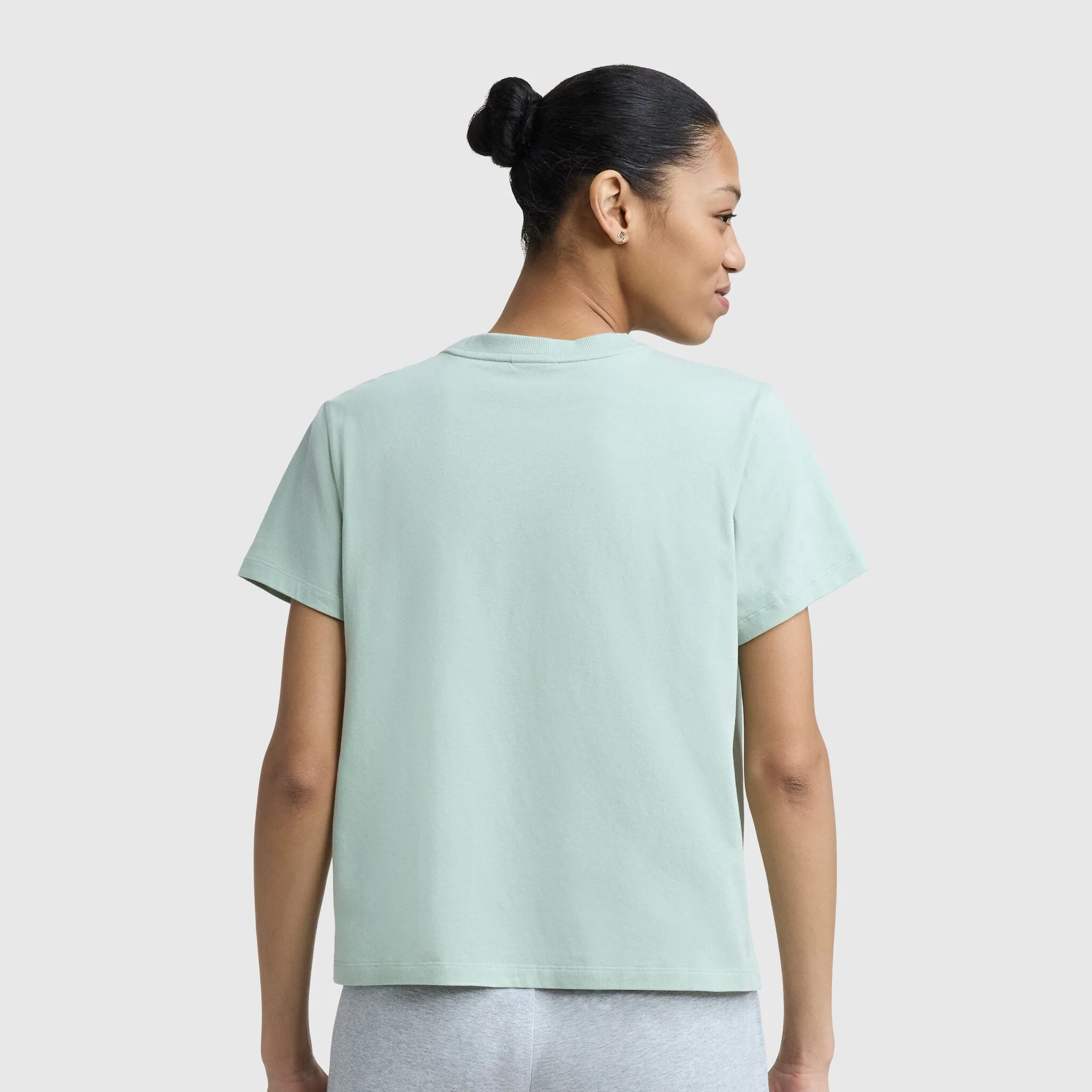 Floral Mesh "C" Graphic T-Shirt, C  Logo - Image 2
