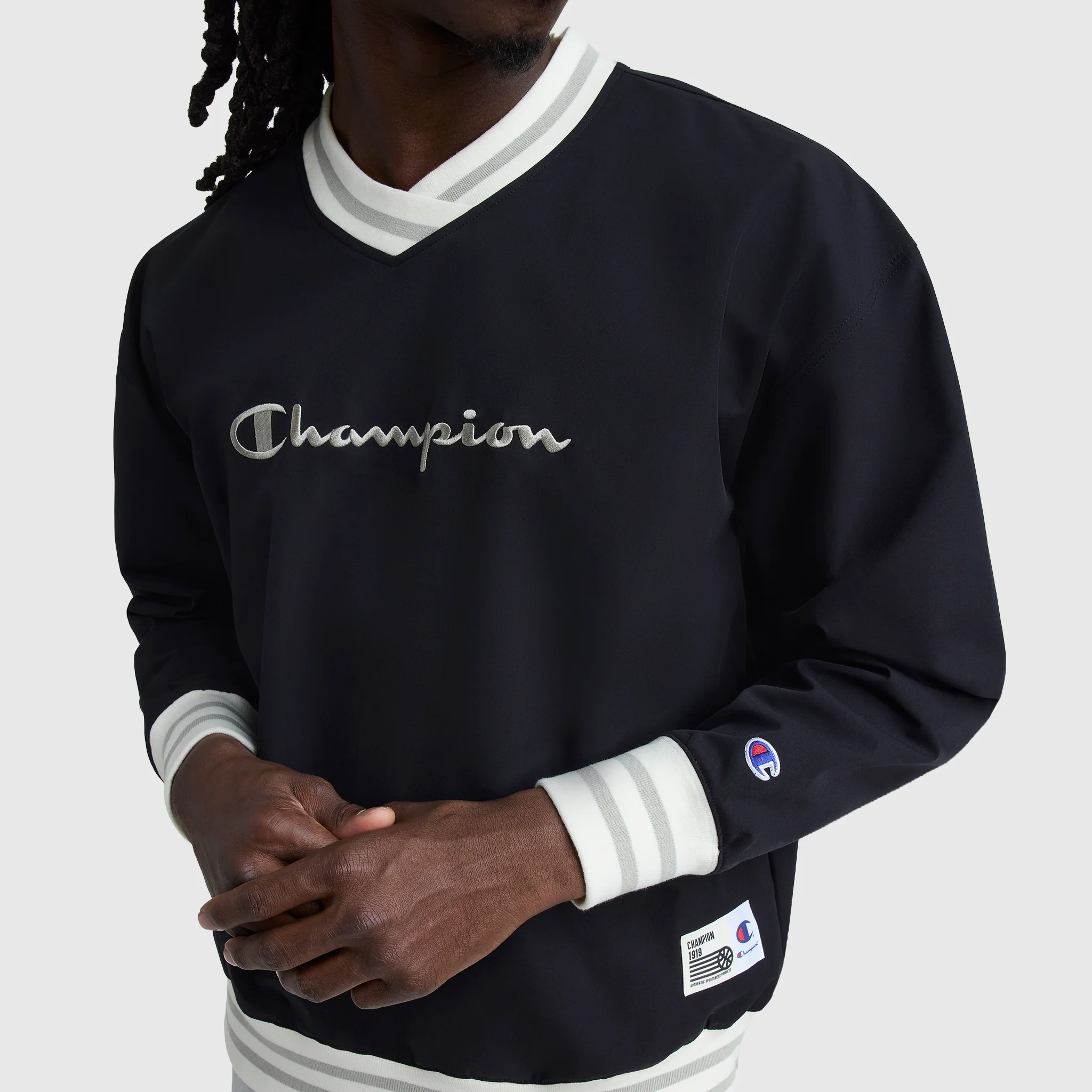 Gridiron V-Neck Pullover, C Logo - Image 4