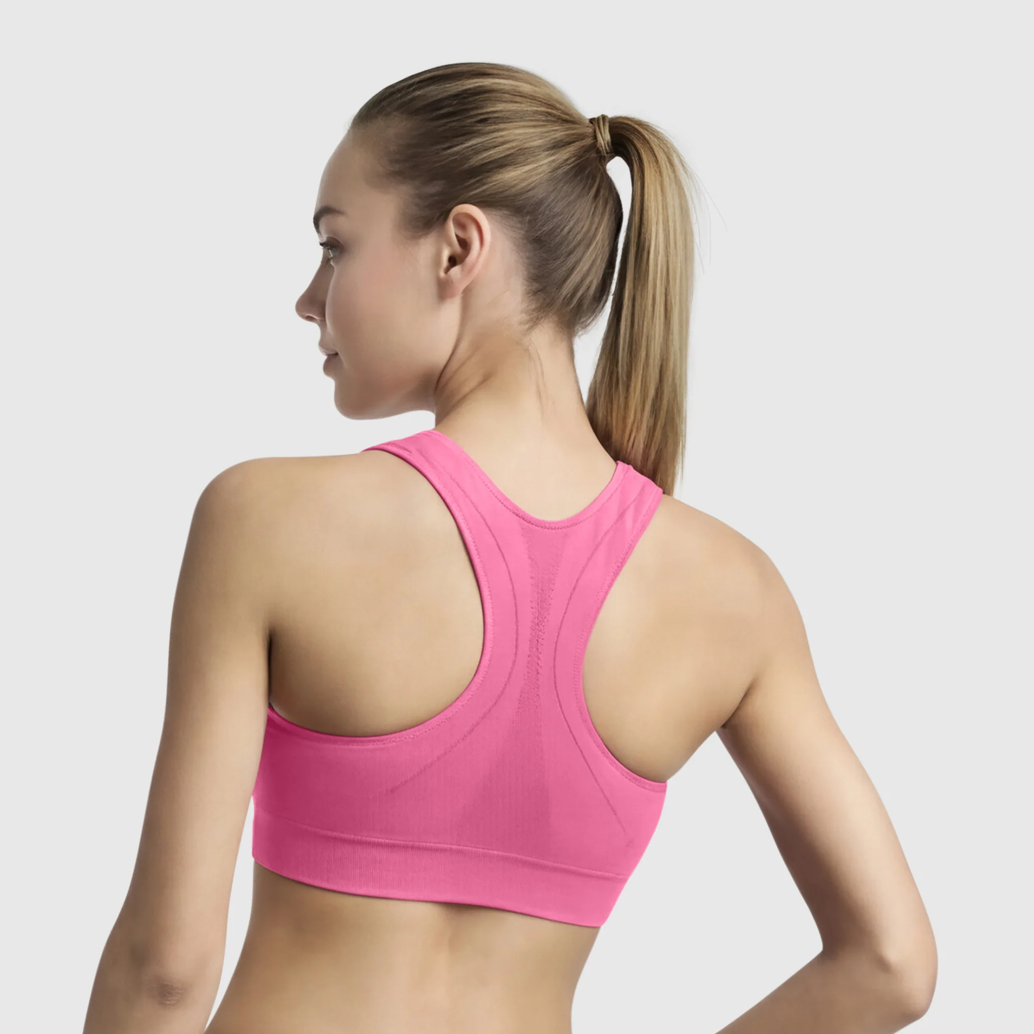 Seamless Racerback Sports Bra - Image 2