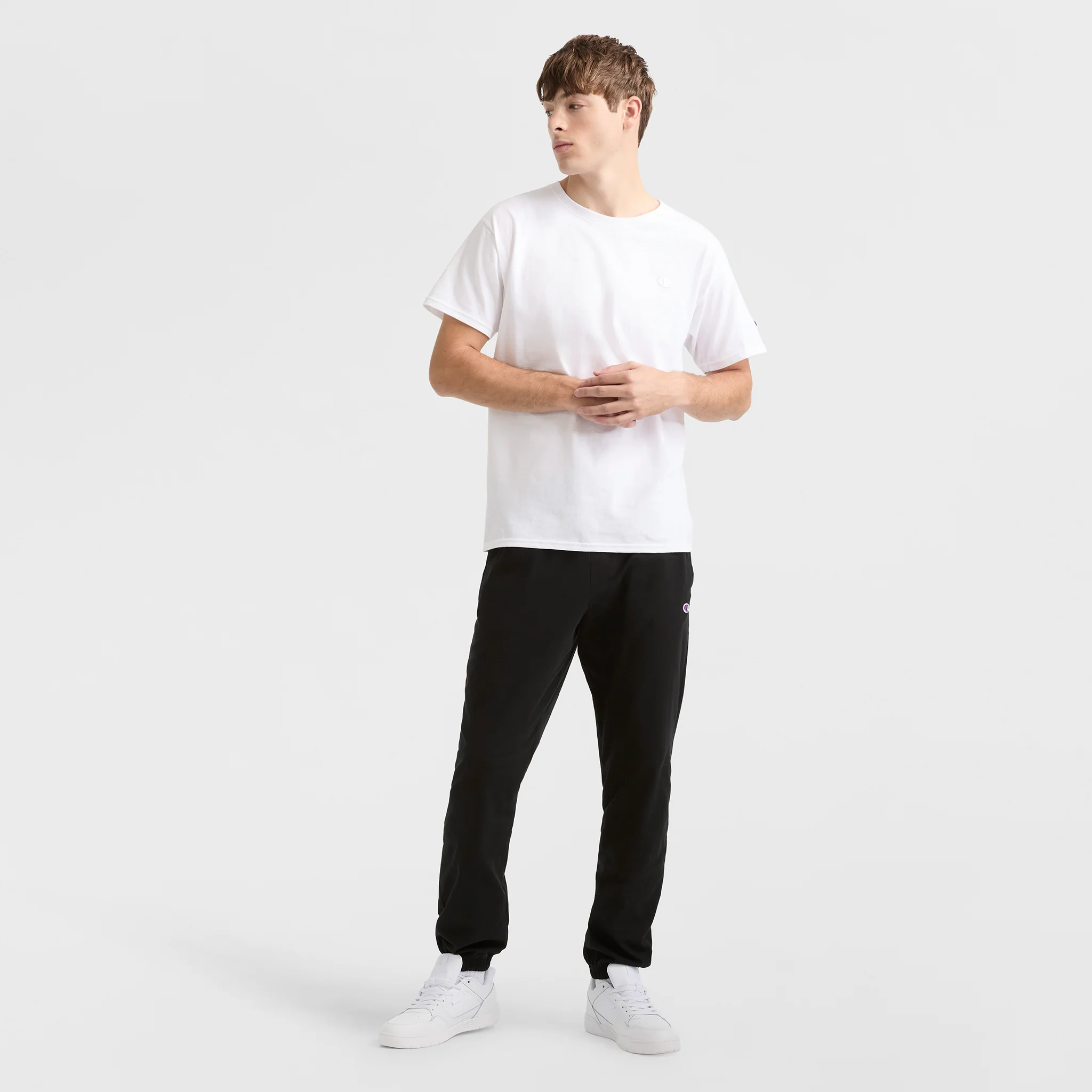 Lightweight Lounge Pants, Cinched Hem, C Logo - Image 4