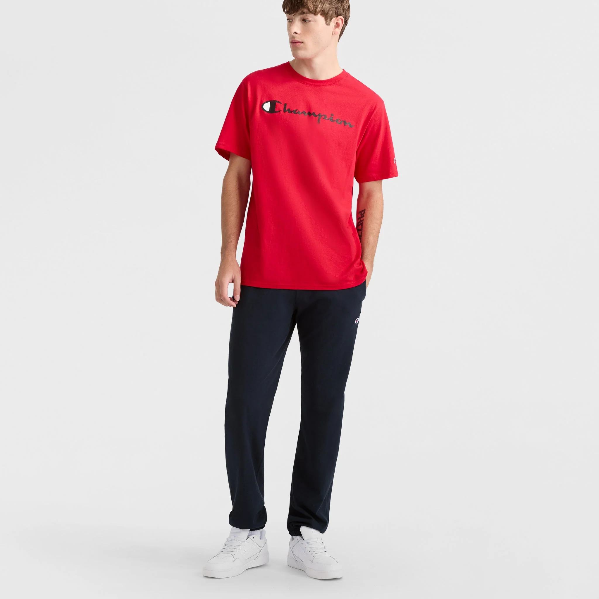 Lightweight Lounge Pants, Cinched Hem, C Logo - Image 5
