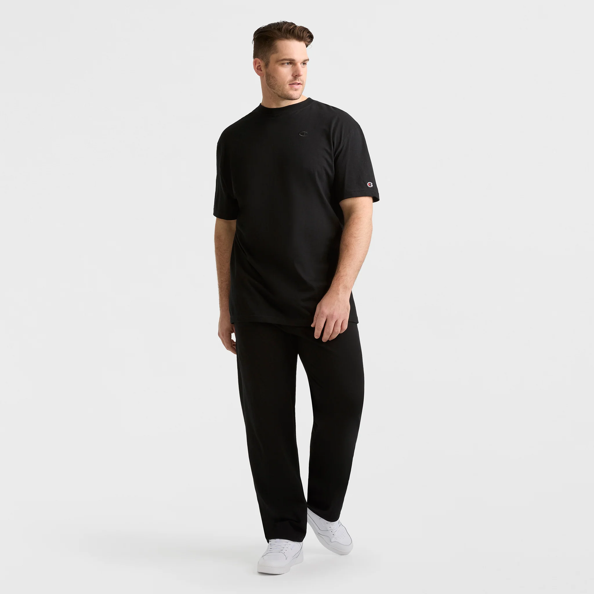Lightweight Lounge Pants, Open Hem, C Logo - Big & Tall - Image 4