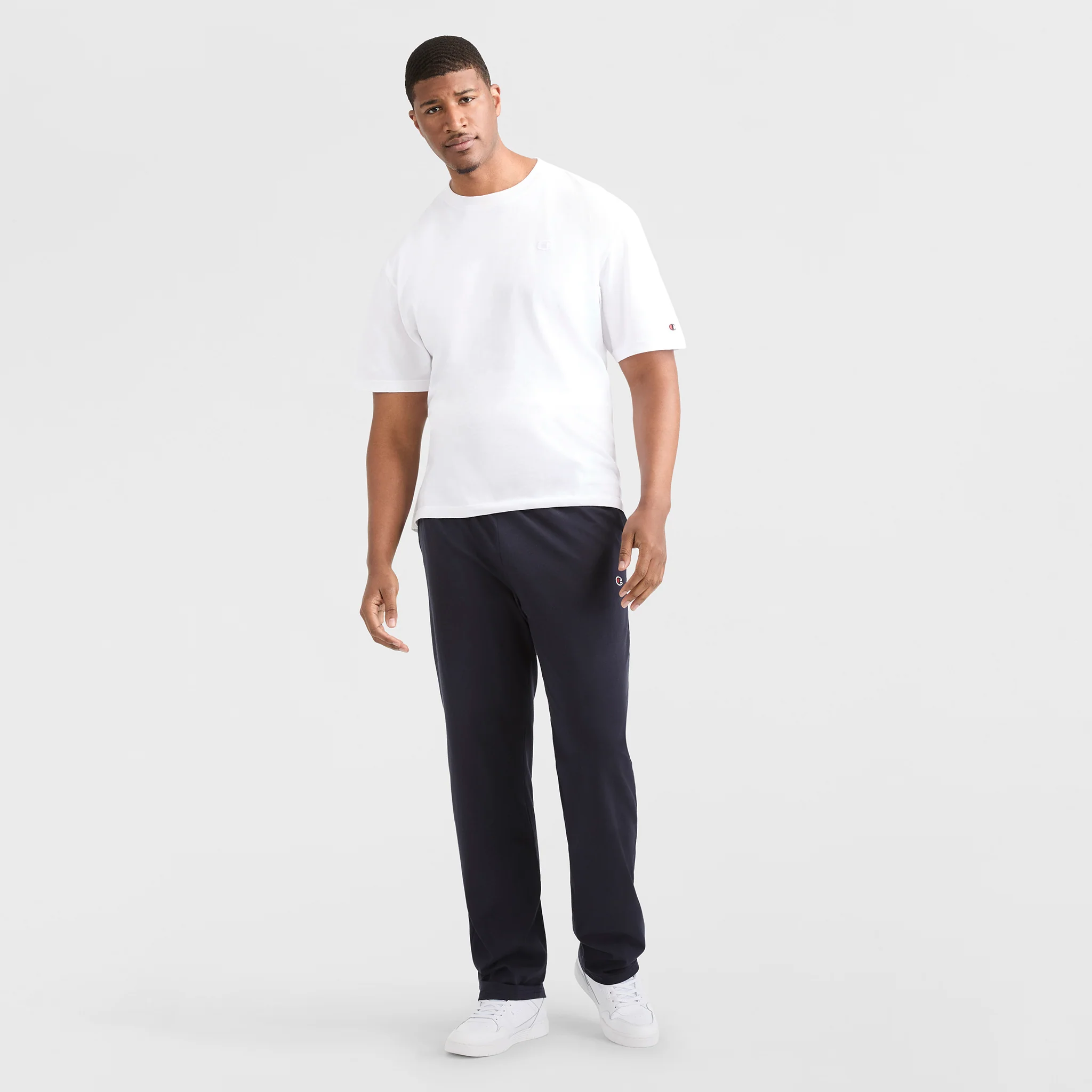Lightweight Lounge Pants, Open Hem, C Logo - Big & Tall - Image 4