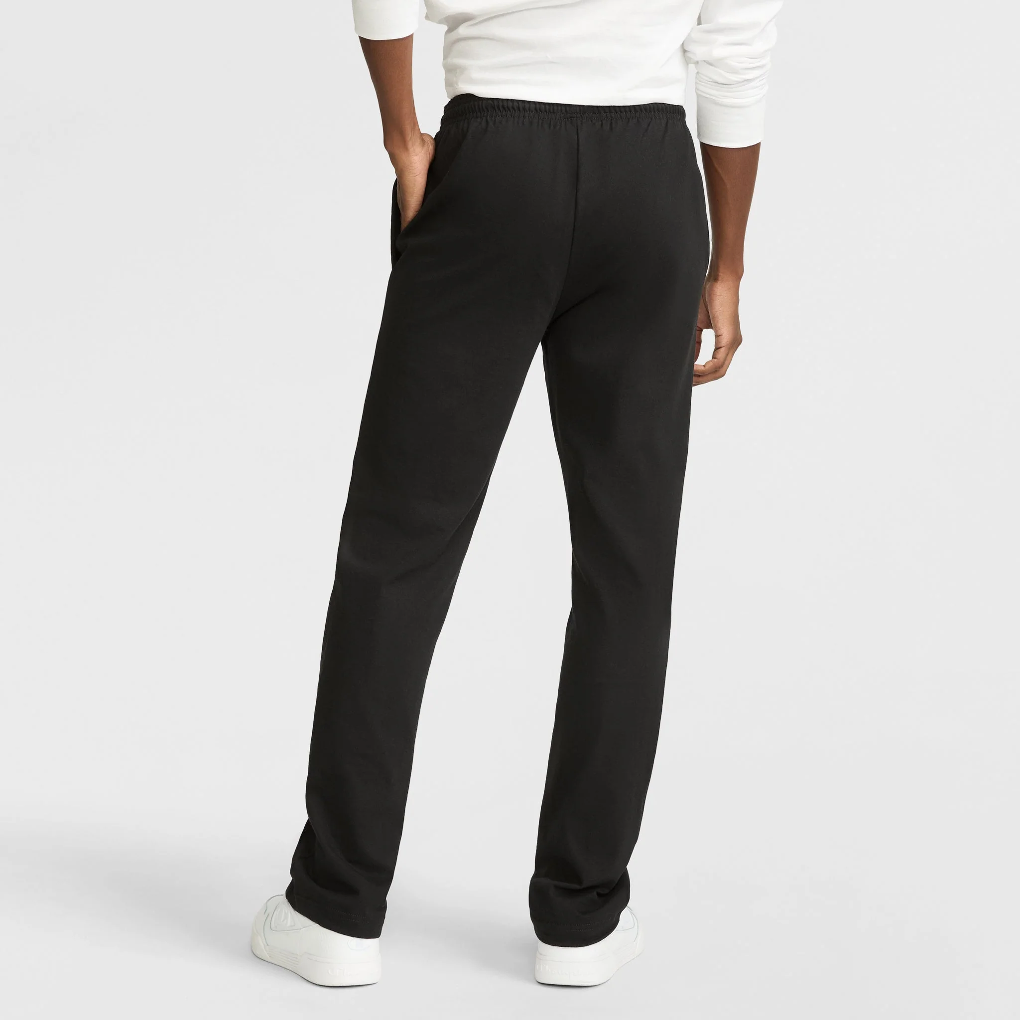 Lightweight Lounge Pants, Open Hem, C Logo - Image 2