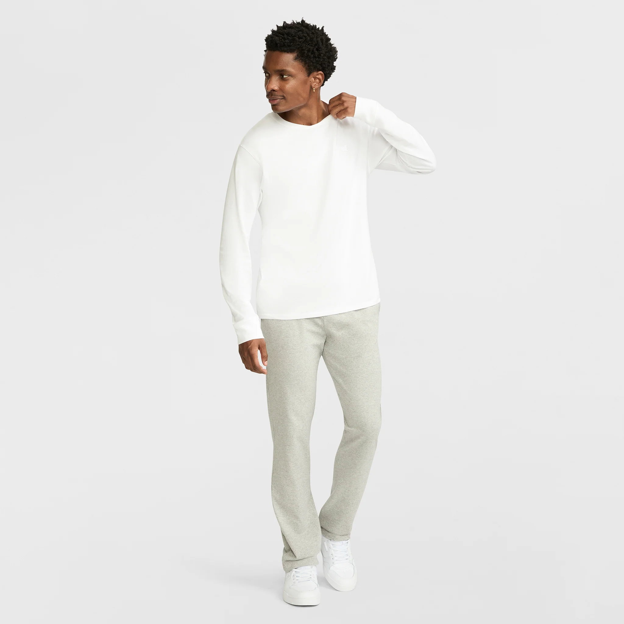 Lightweight Lounge Pants, Open Hem, C Logo - Image 4
