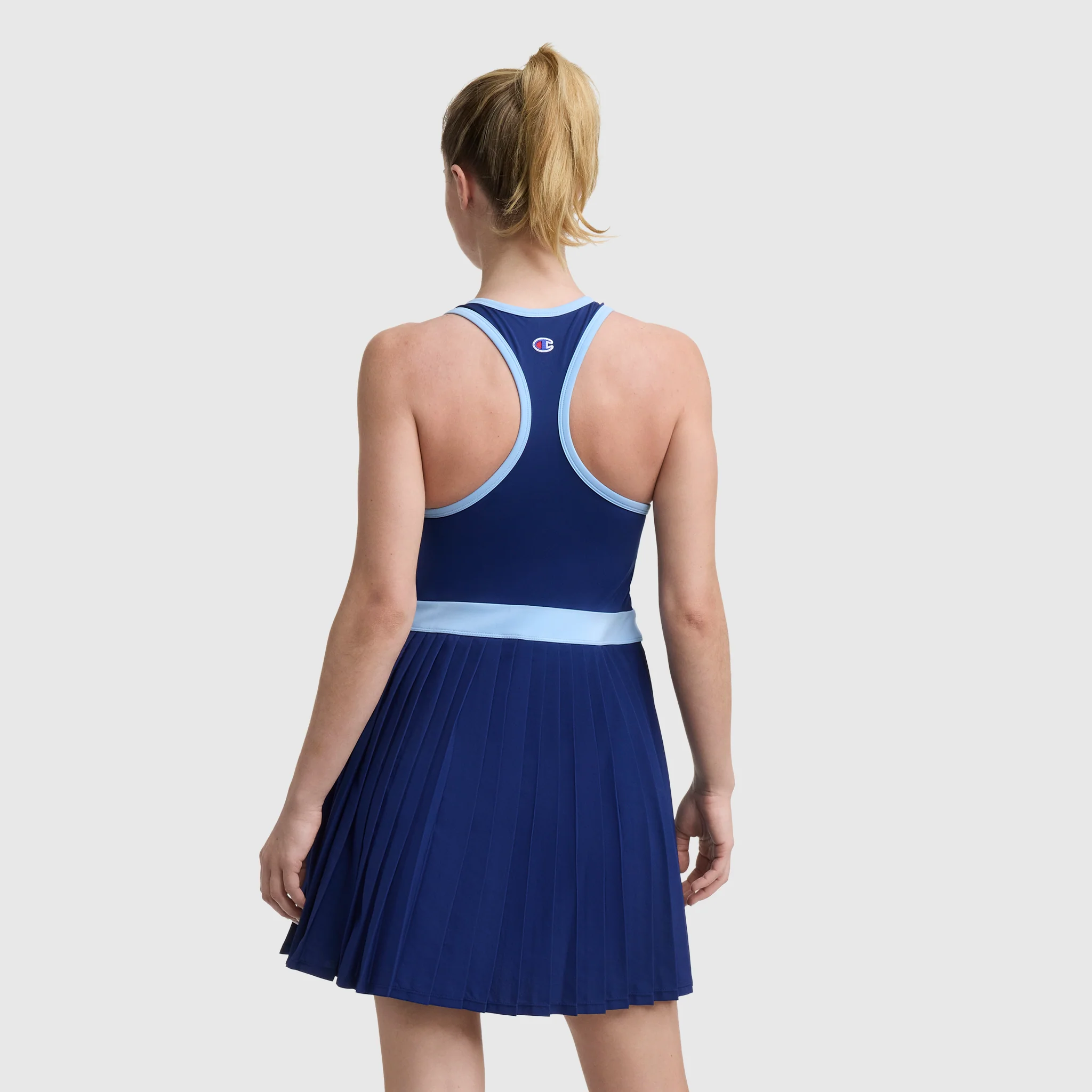 Match Point Tennis Dress, Embroidered Script Logo - Image 2