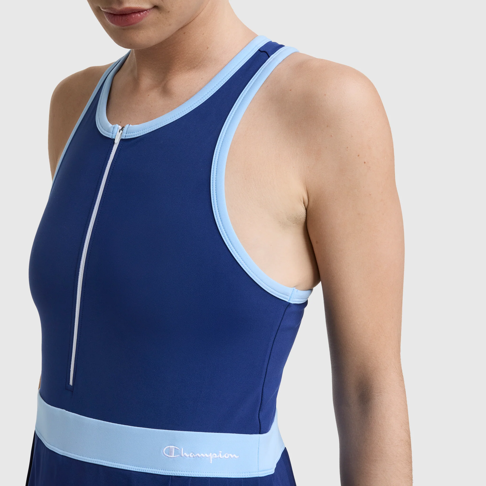 Match Point Tennis Dress, Embroidered Script Logo - Image 3