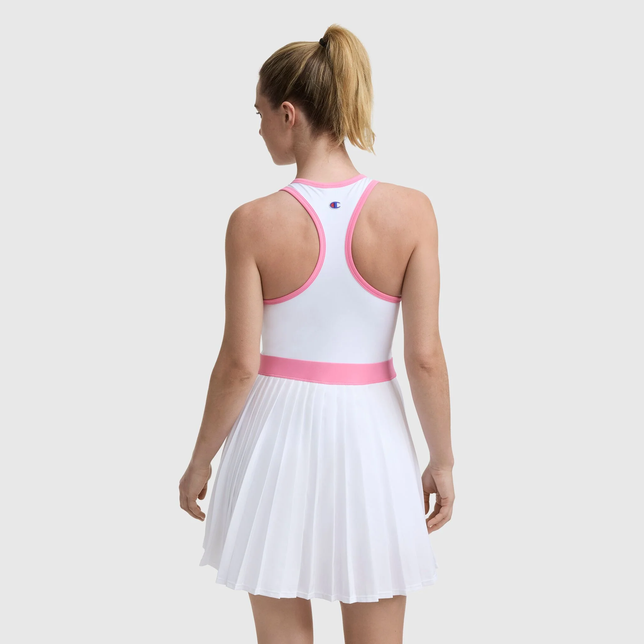 Match Point Tennis Dress, Embroidered Script Logo - Image 2