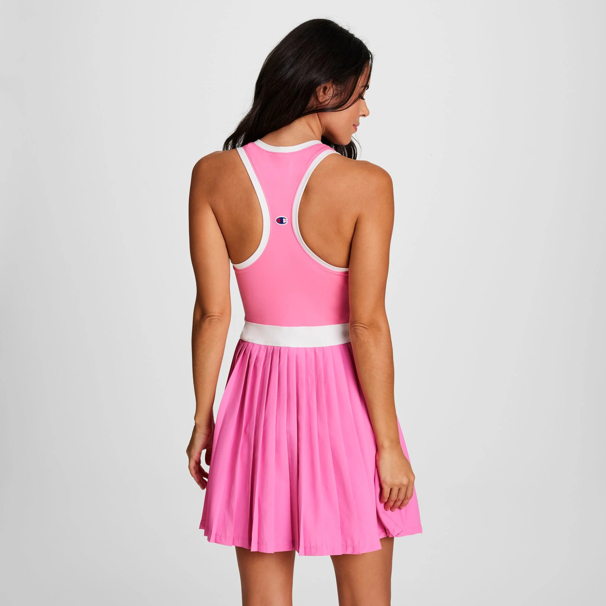 Match Point Tennis Dress, Embroidered Script Logo - Image 2