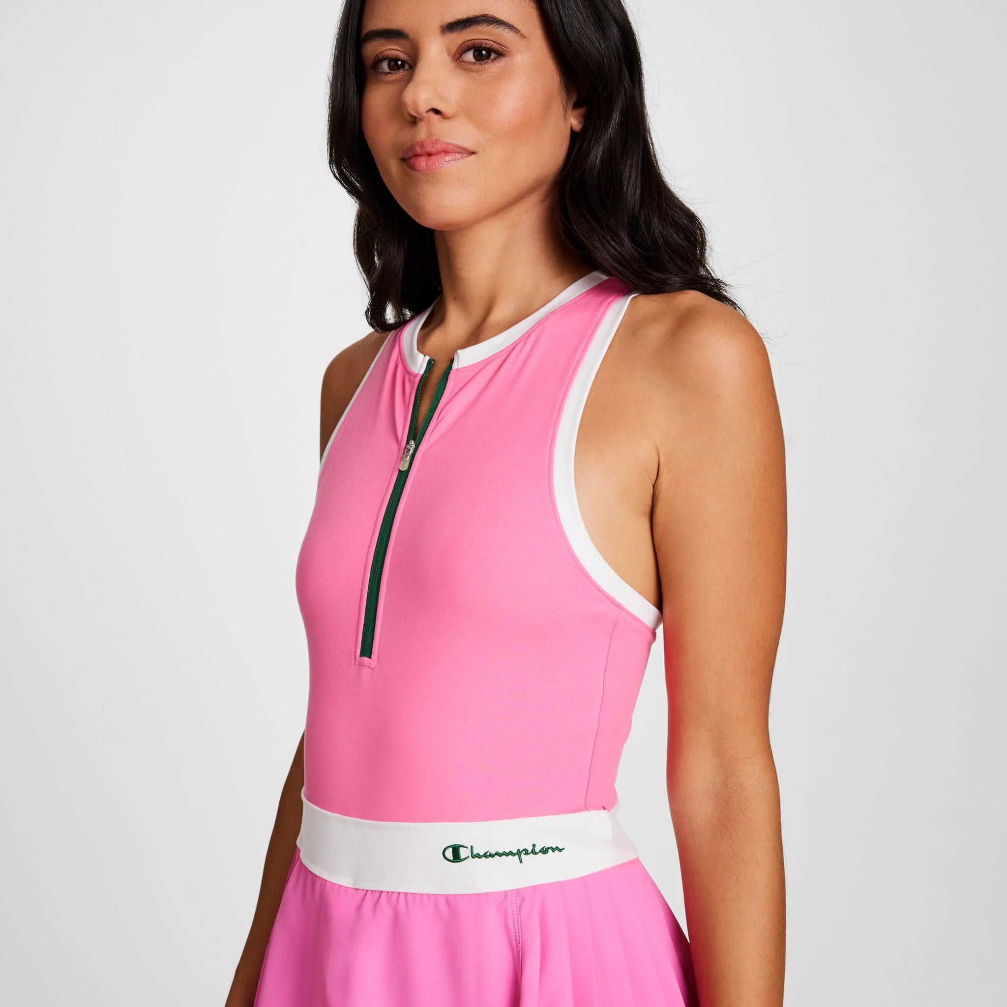 Match Point Tennis Dress, Embroidered Script Logo - Image 3