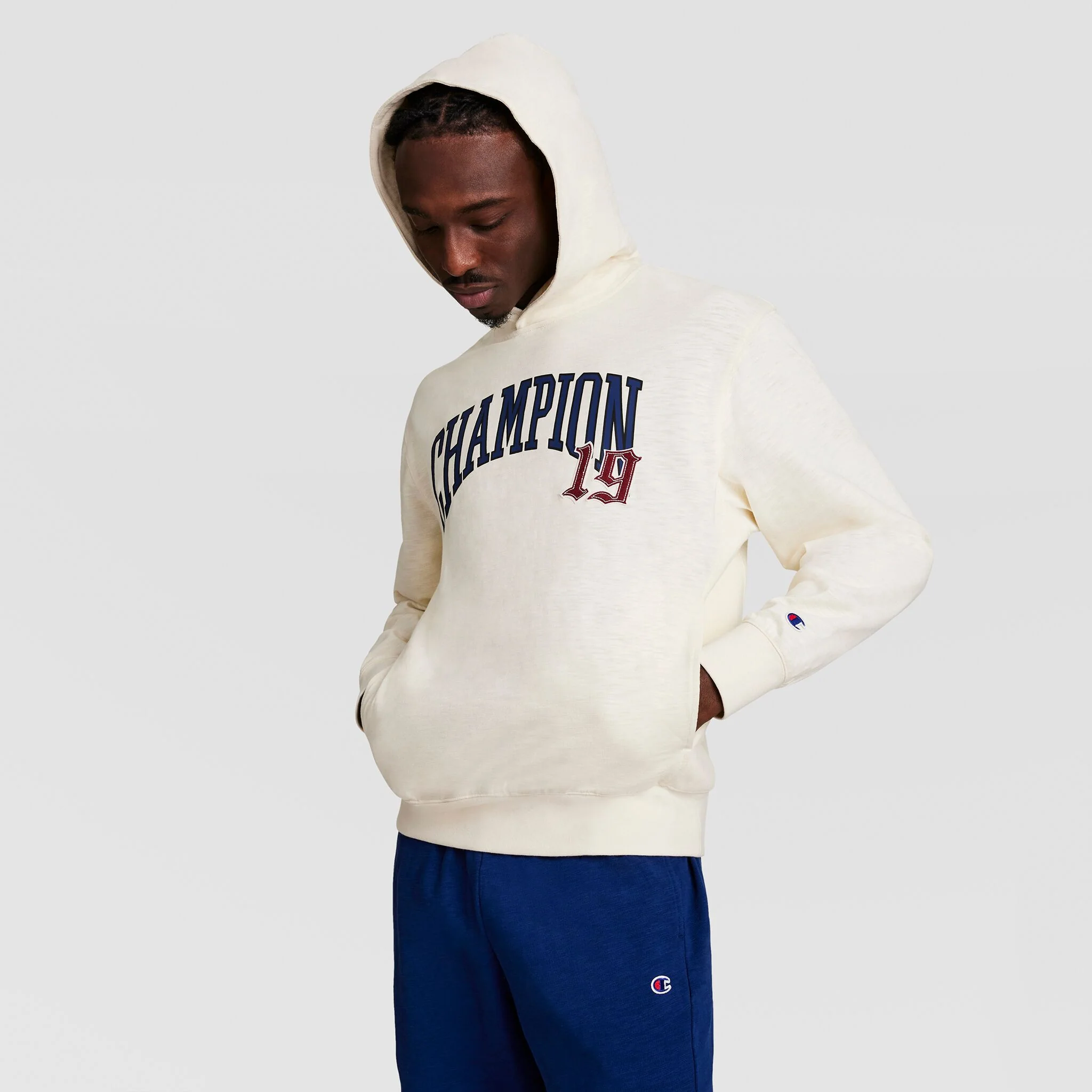 Modern Retro Washed Hoodie, C Logo - Image 4
