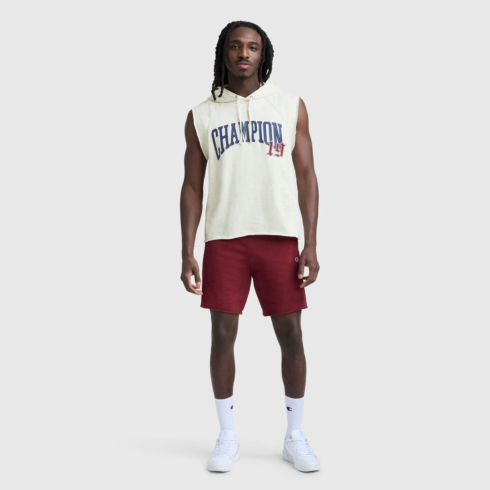 Modern Retro Washed Sleeveless Hoodie, C Logo - Image 6