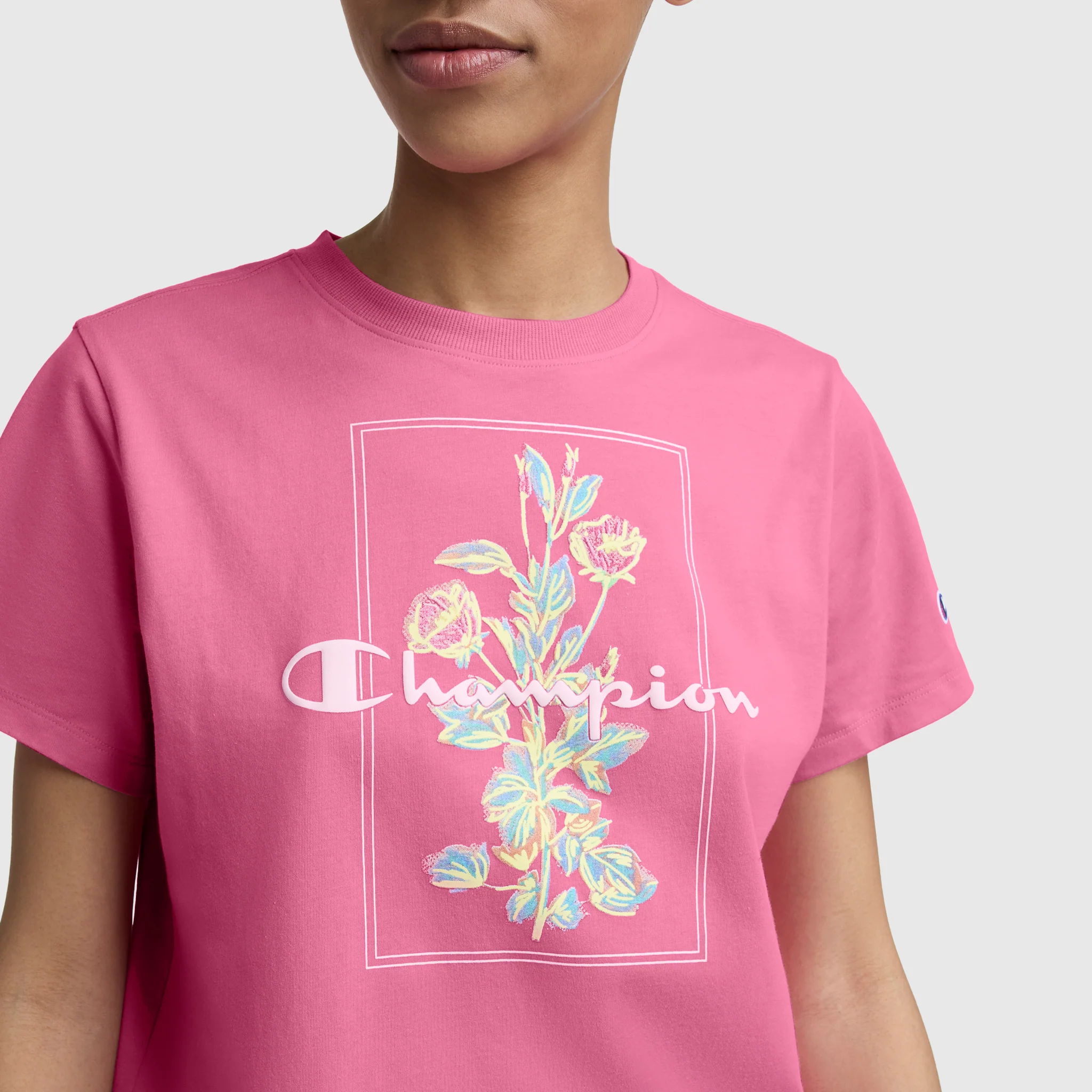 Painted Bouquet Graphic T-Shirt, C  Logo - Image 3