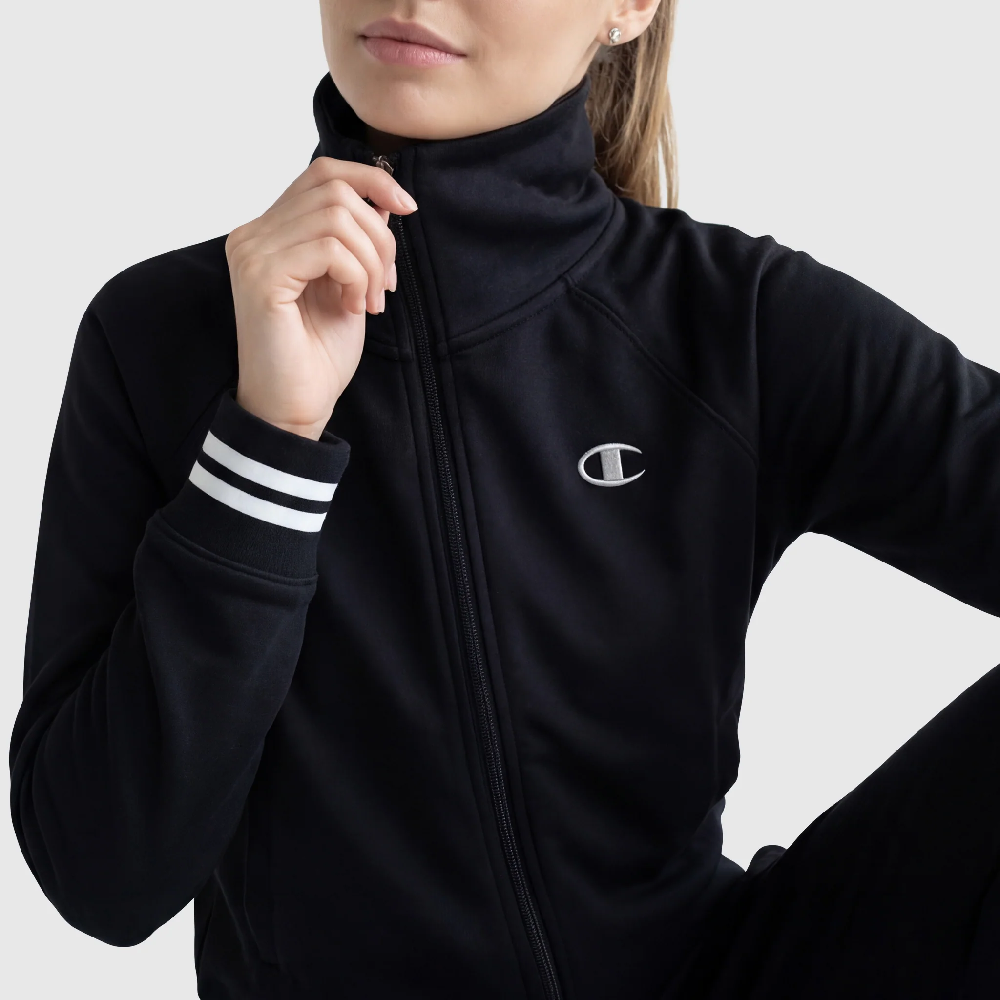 Pitcher Full-Zip Mockneck Top, C Logo - Image 5