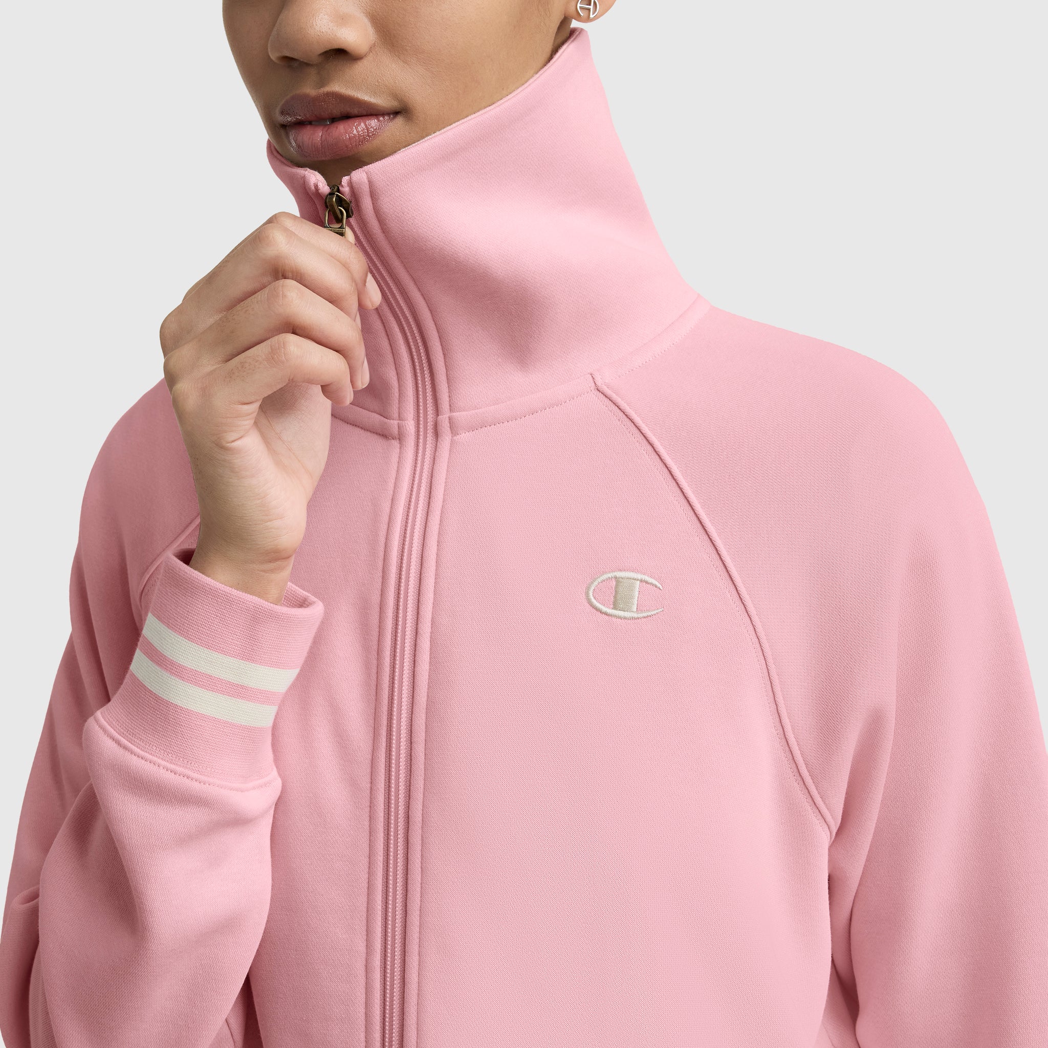 Pitcher Full-Zip Mockneck Top, C Logo - Image 3