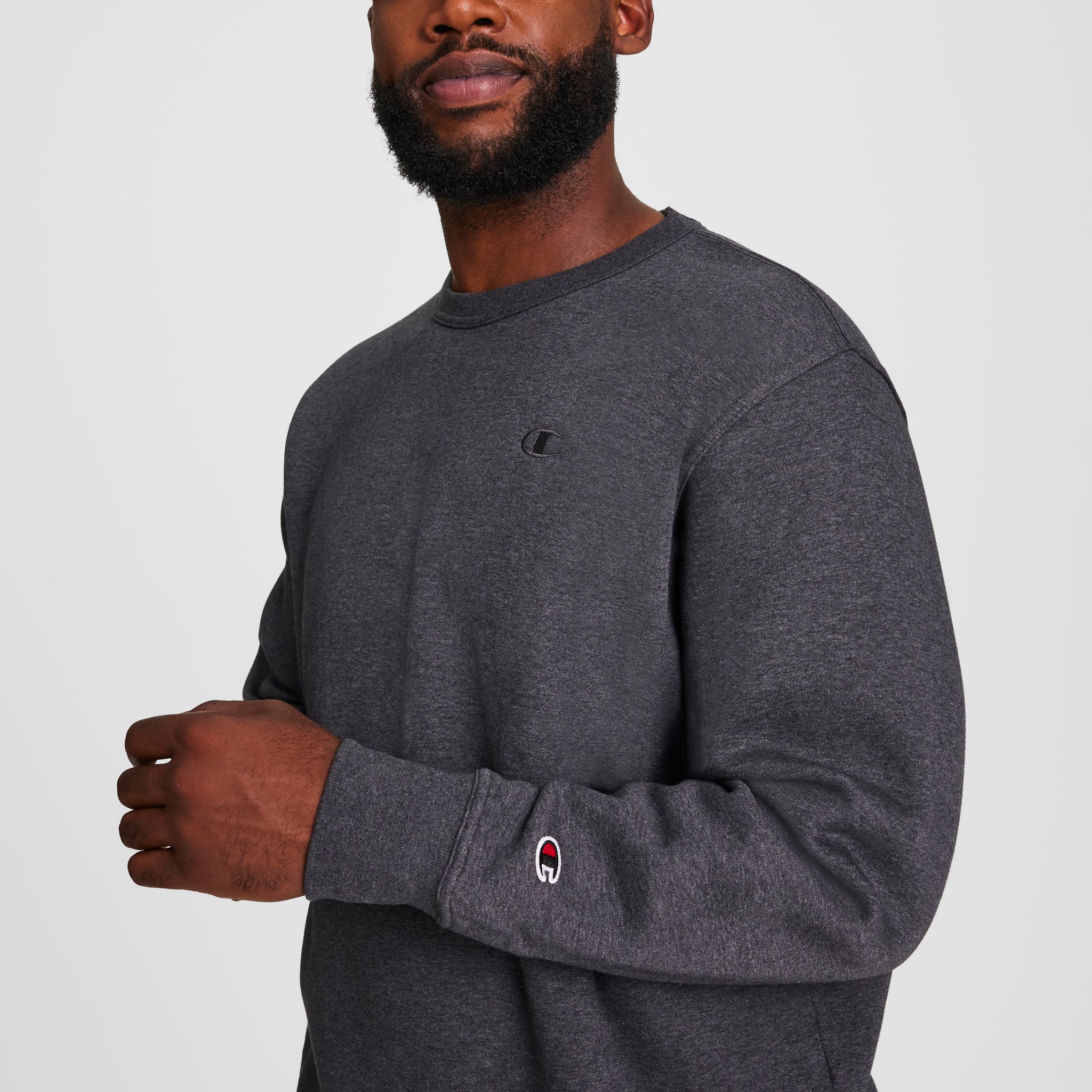 Powerblend Crewneck Sweatshirt, C Logo - Big & Tall - Image 3