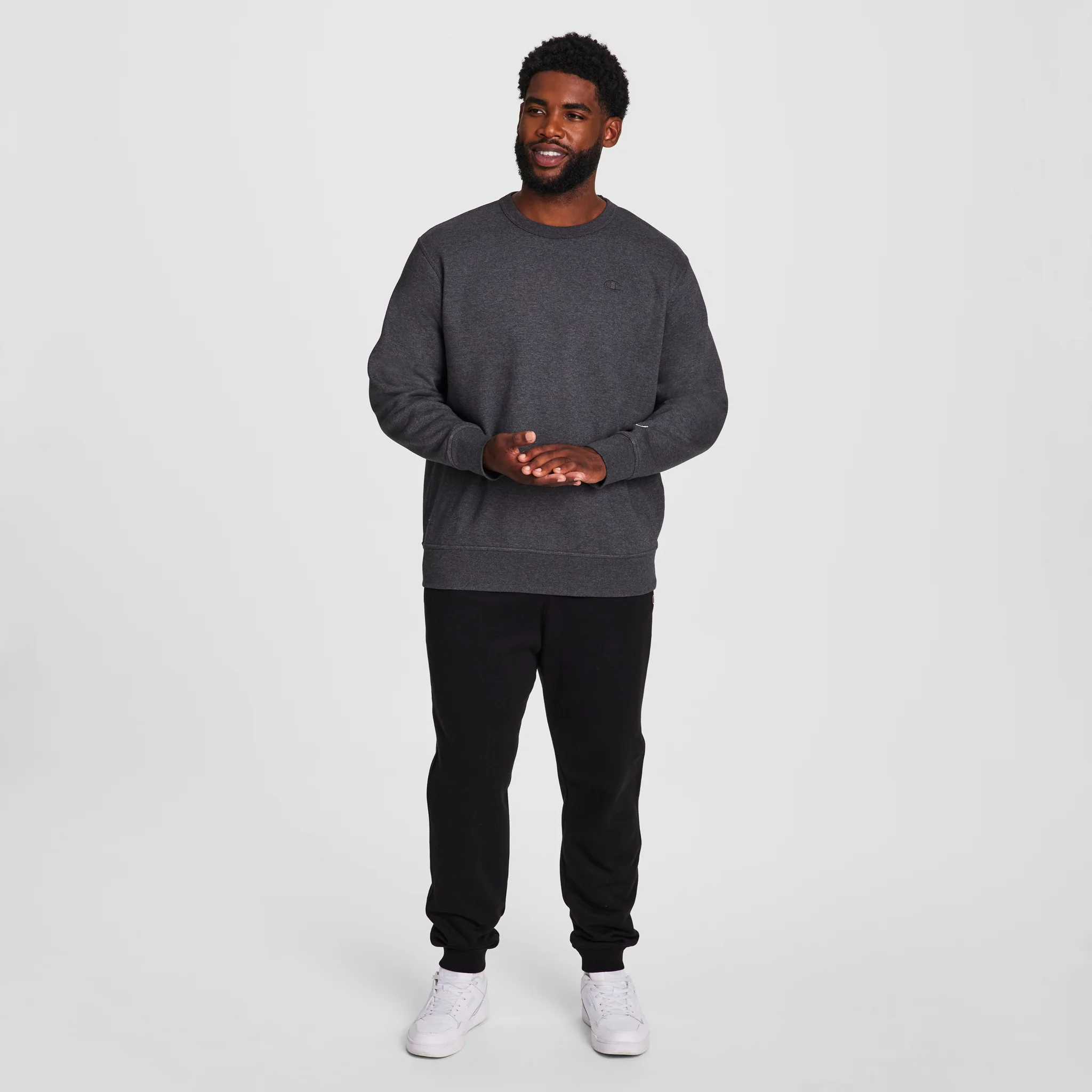 Powerblend Crewneck Sweatshirt, C Logo - Big & Tall - Image 4